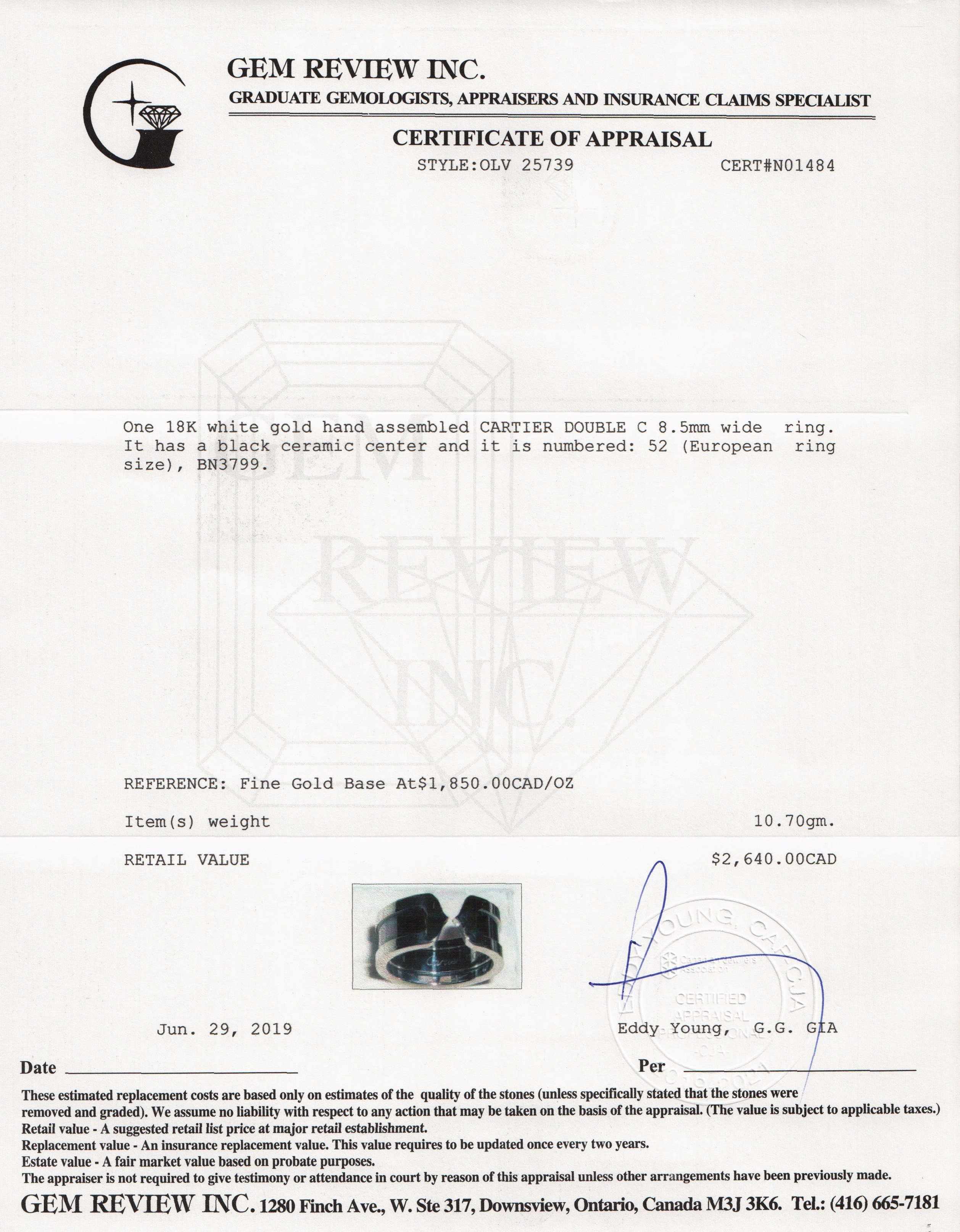 Cartier Double C Ring