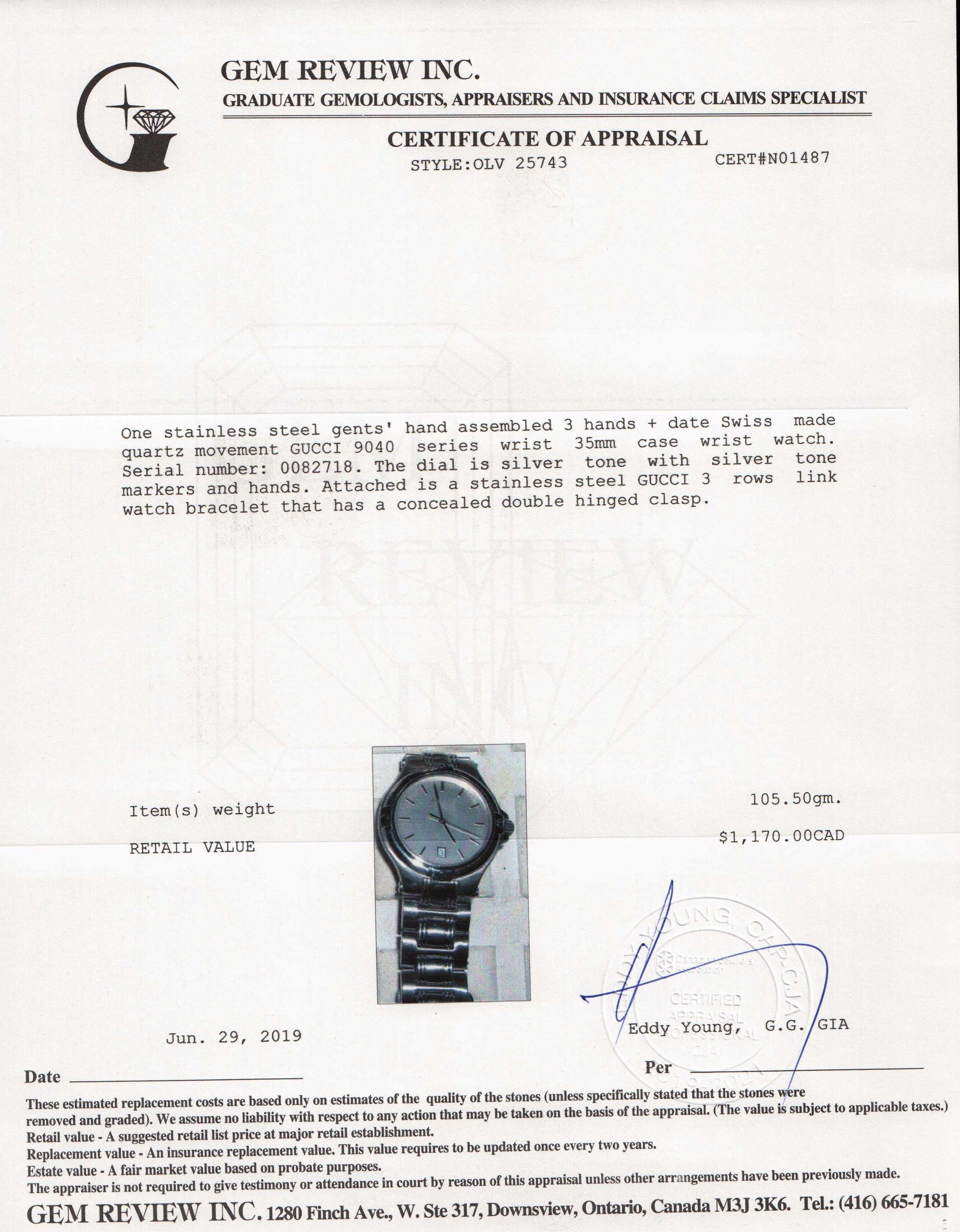 Gucci 9040 Series Watch