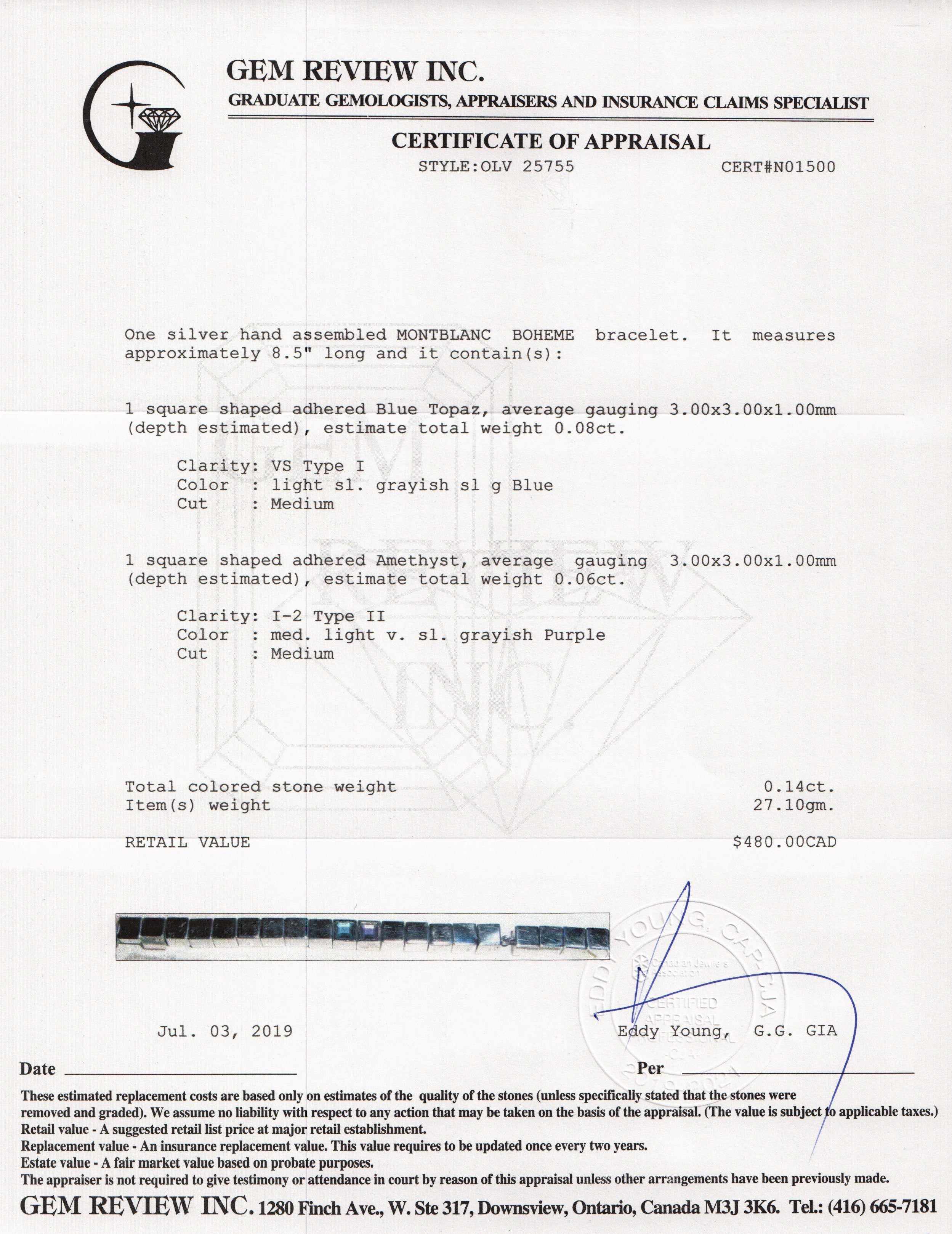 Montblanc Boheme Cube Link Bracelet