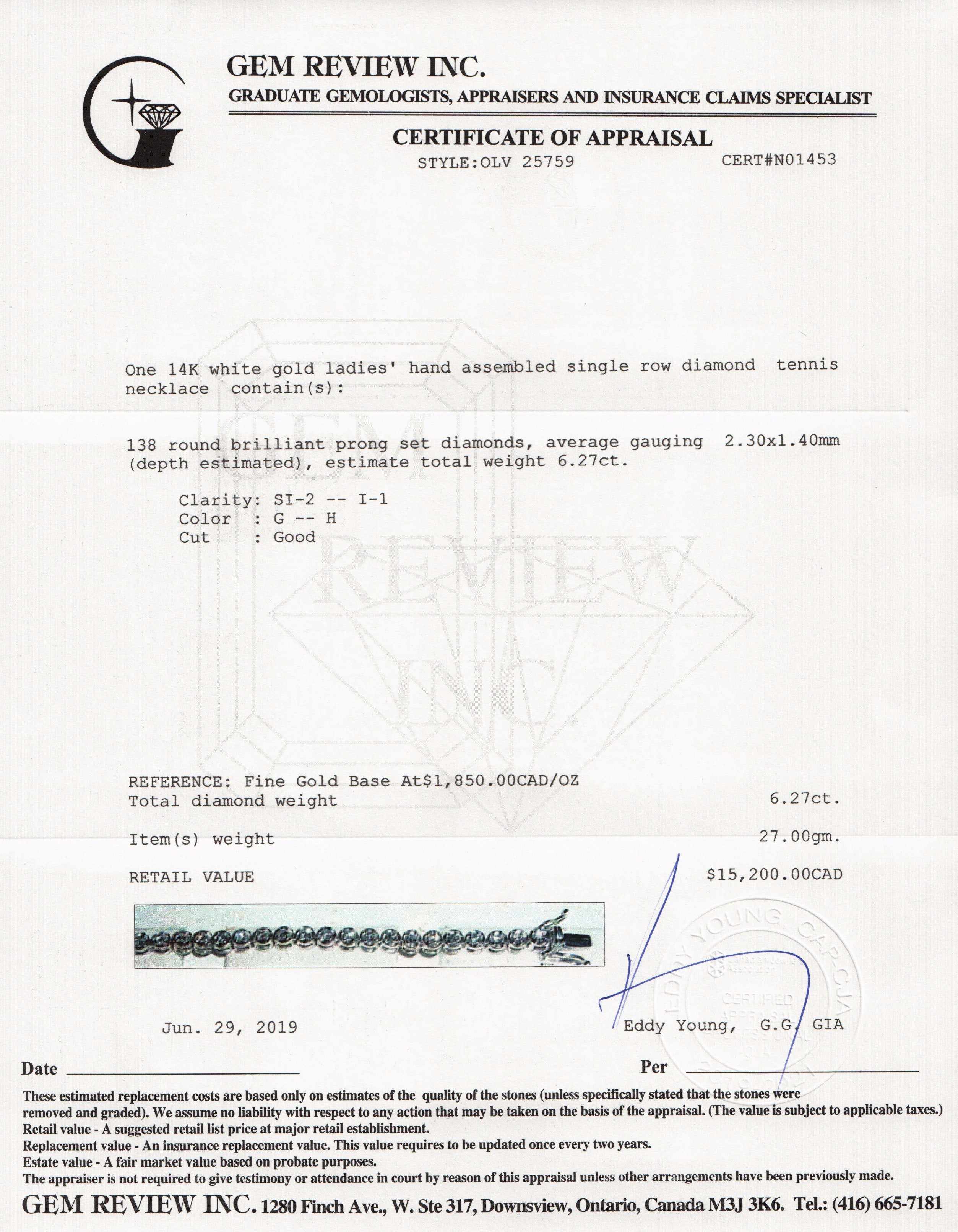 Diamond Tennis Necklace