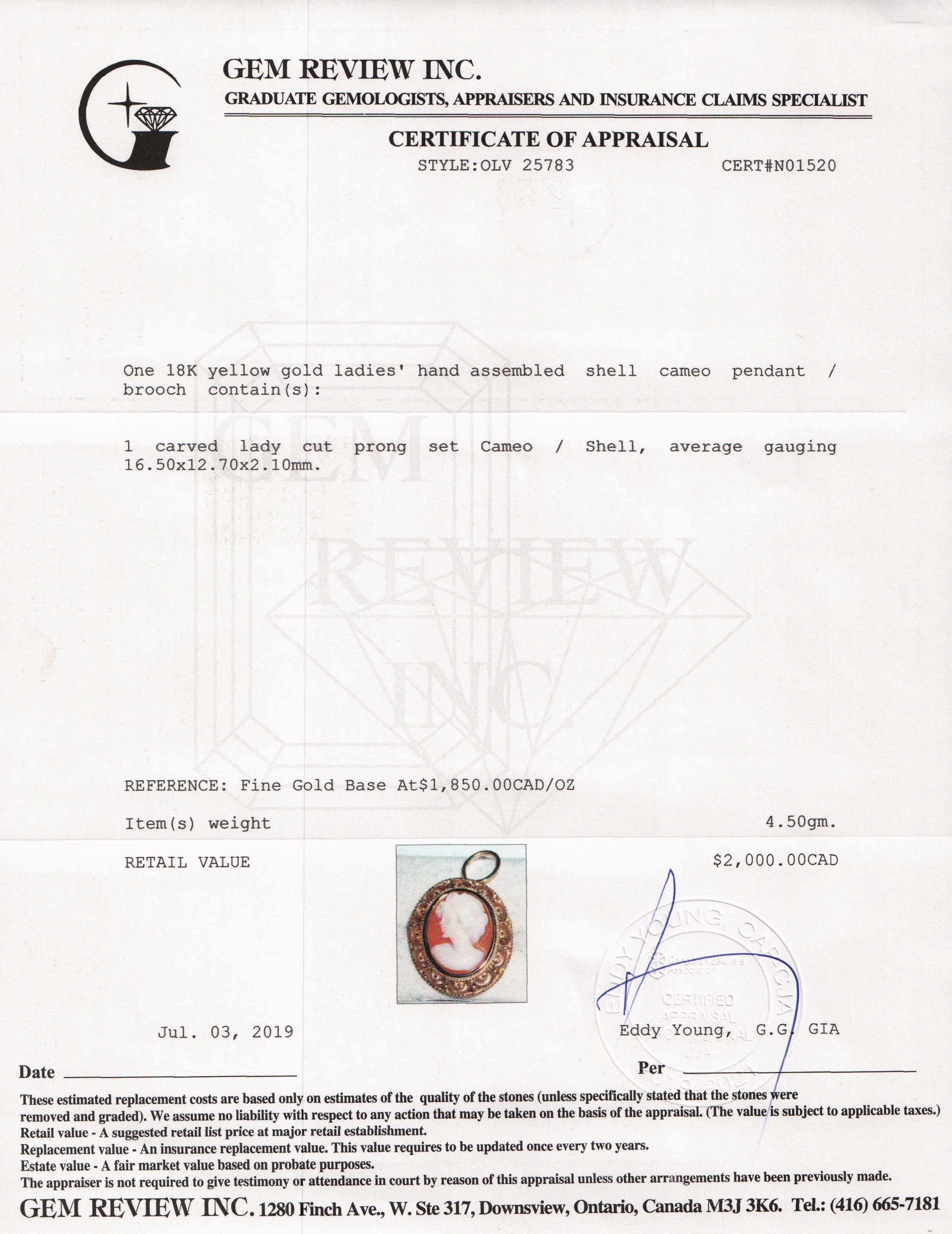 Antique Cameo Brooch/Pendant