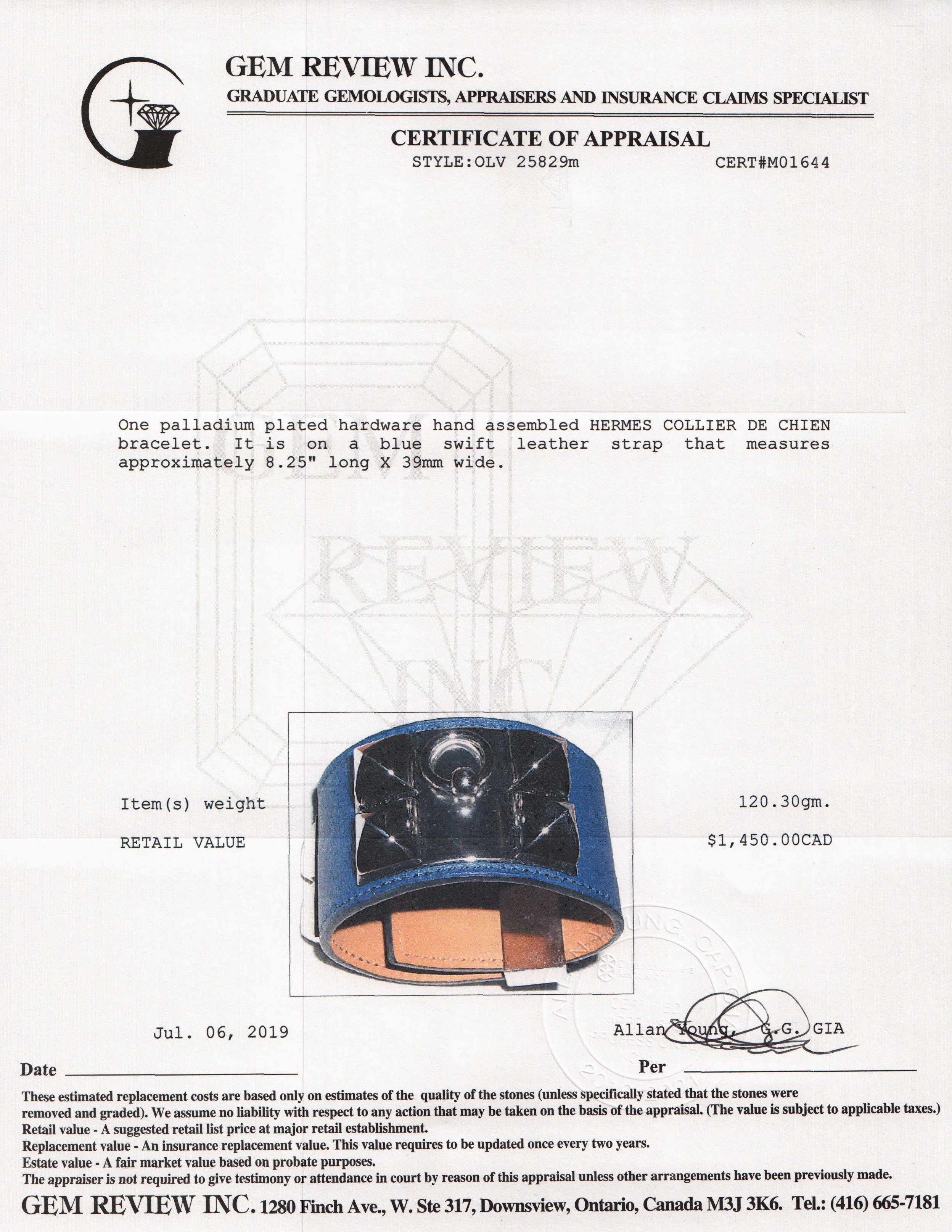 Hermes Collier de Chien Bracelet