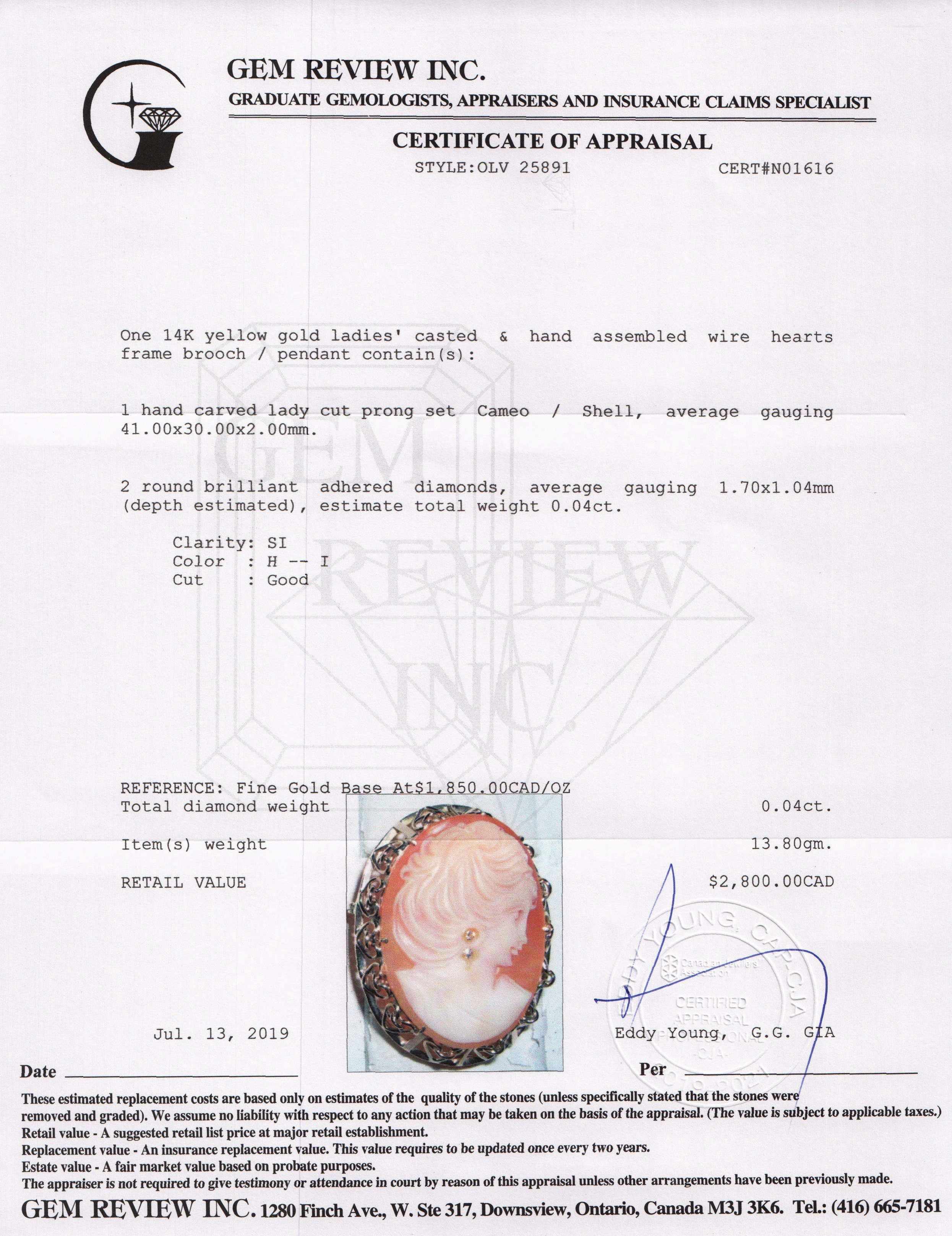 Antique Cameo Brooch/Pendant