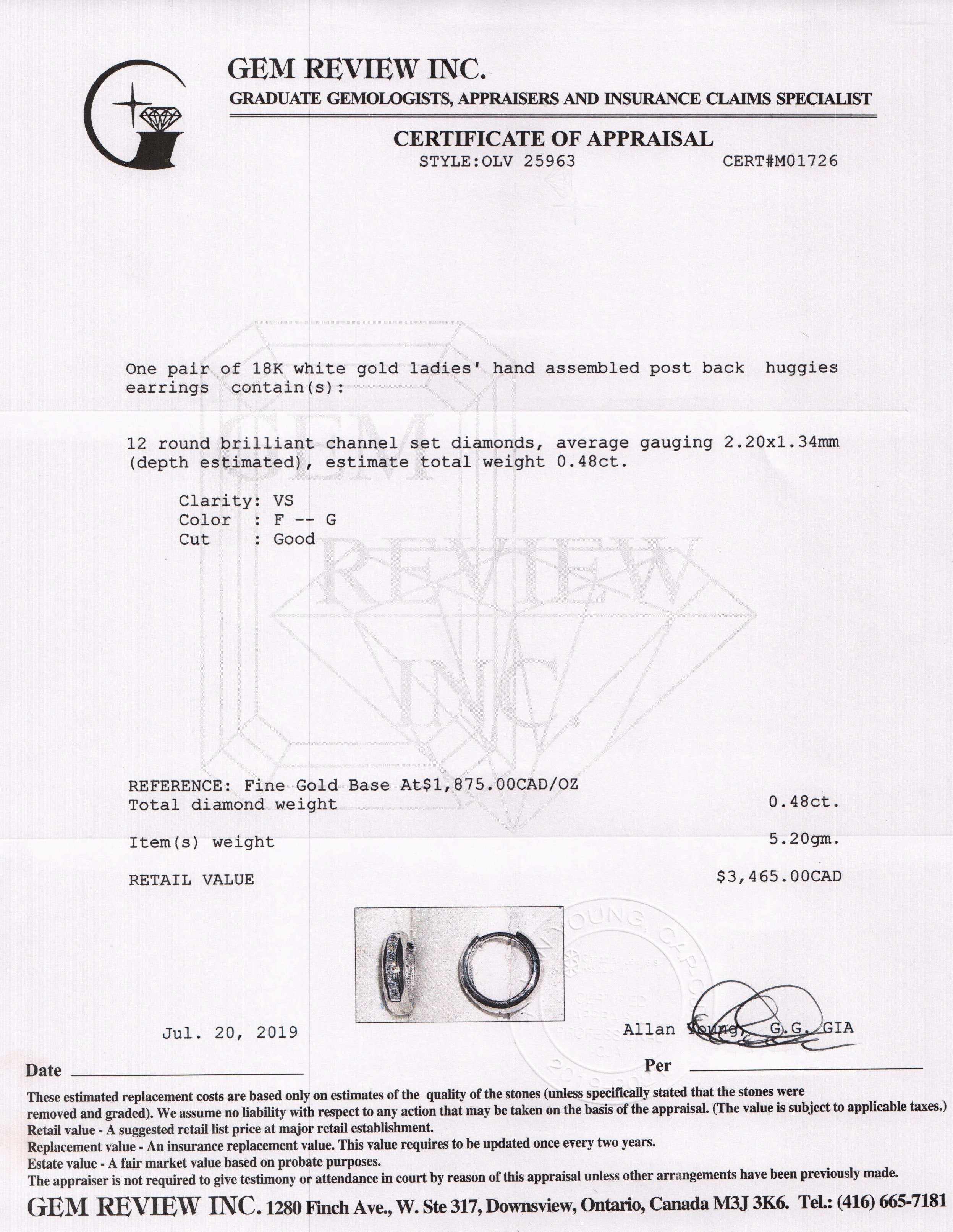 Diamond Huggy Earrings