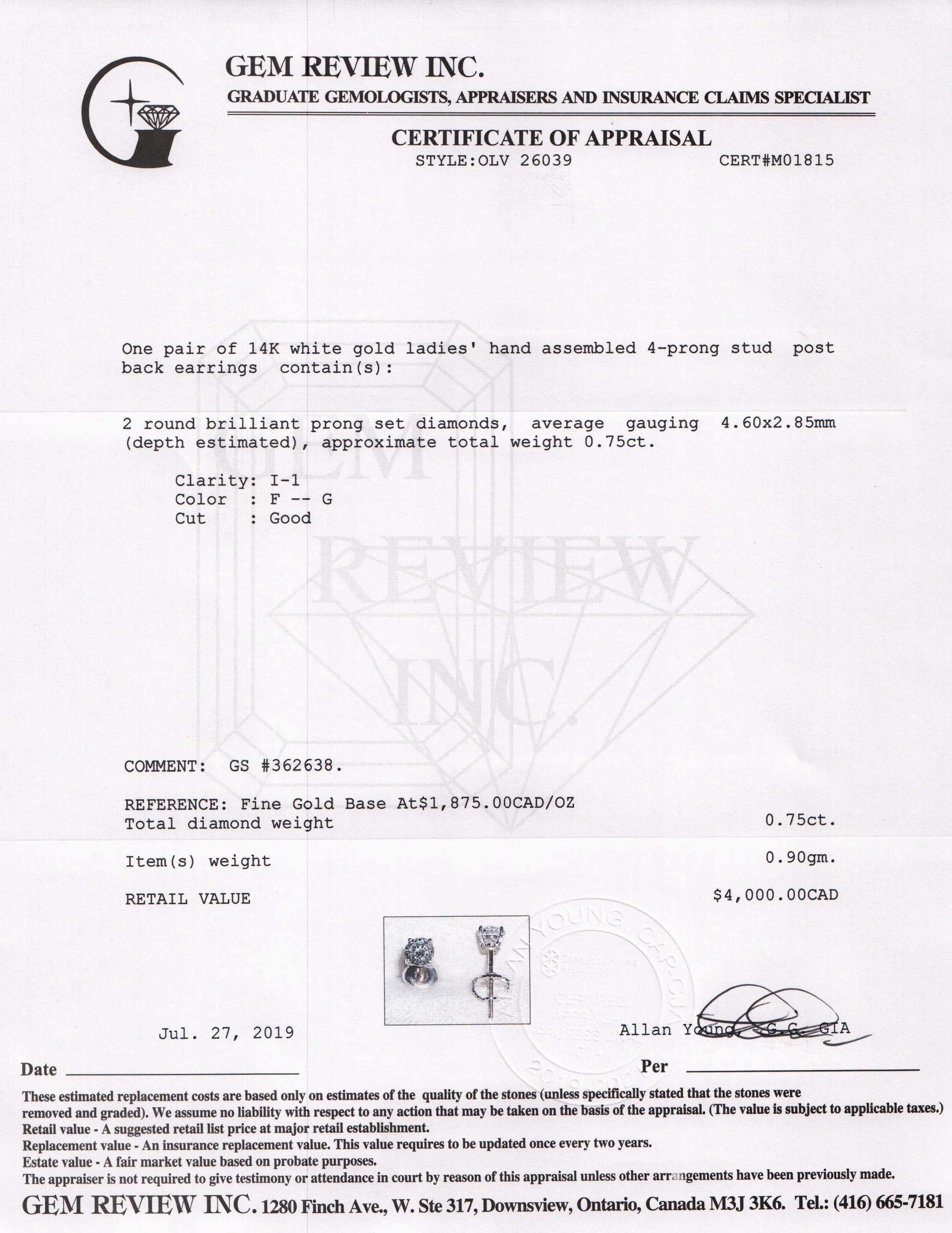 Diamond Stud Earrings