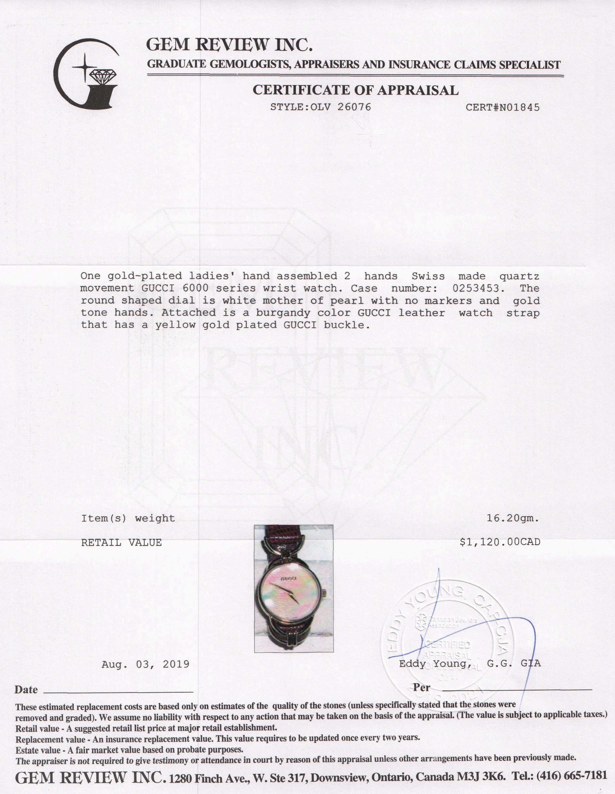 Gucci 6000 Series Watch