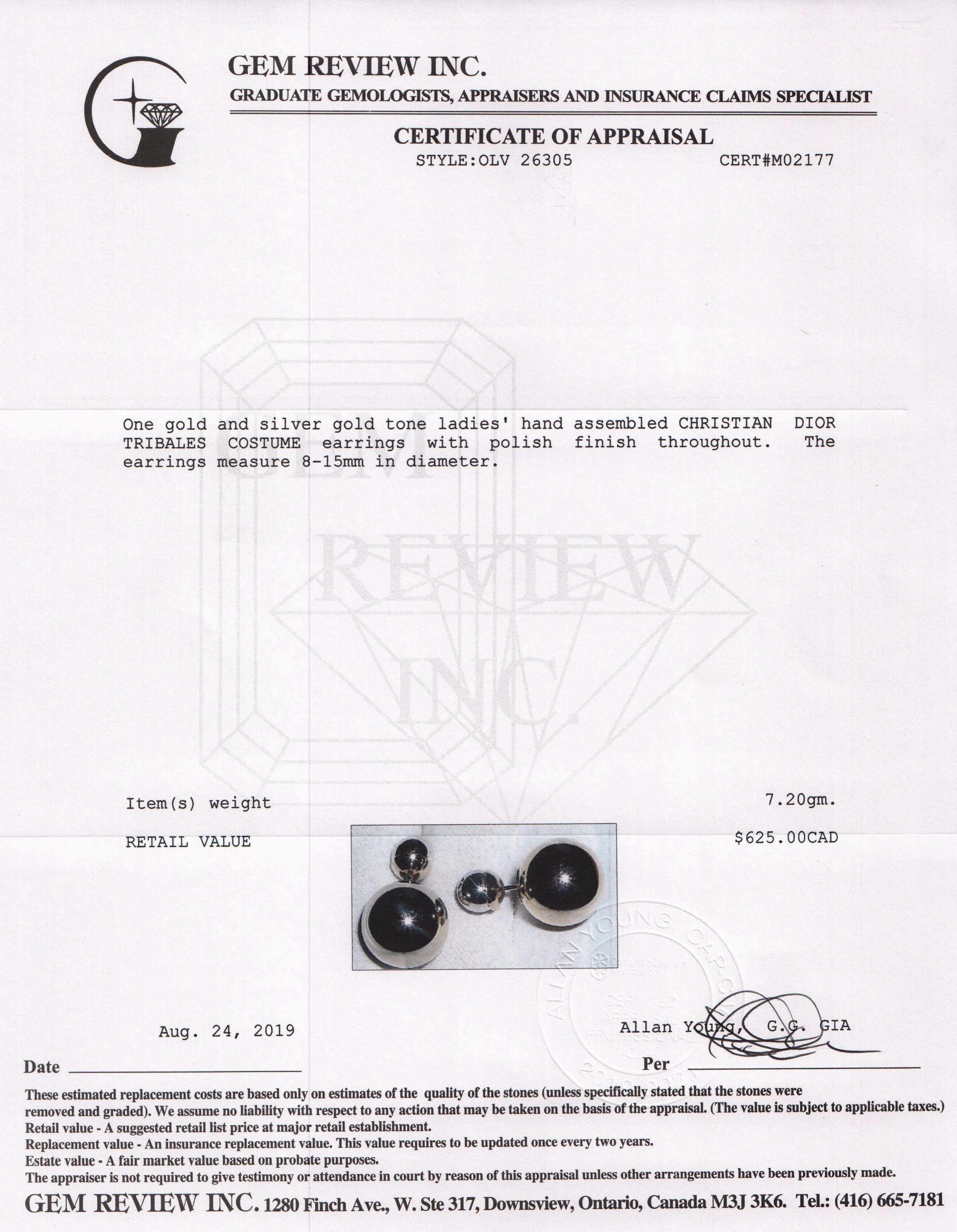 Christian Dior Tribales Earrings