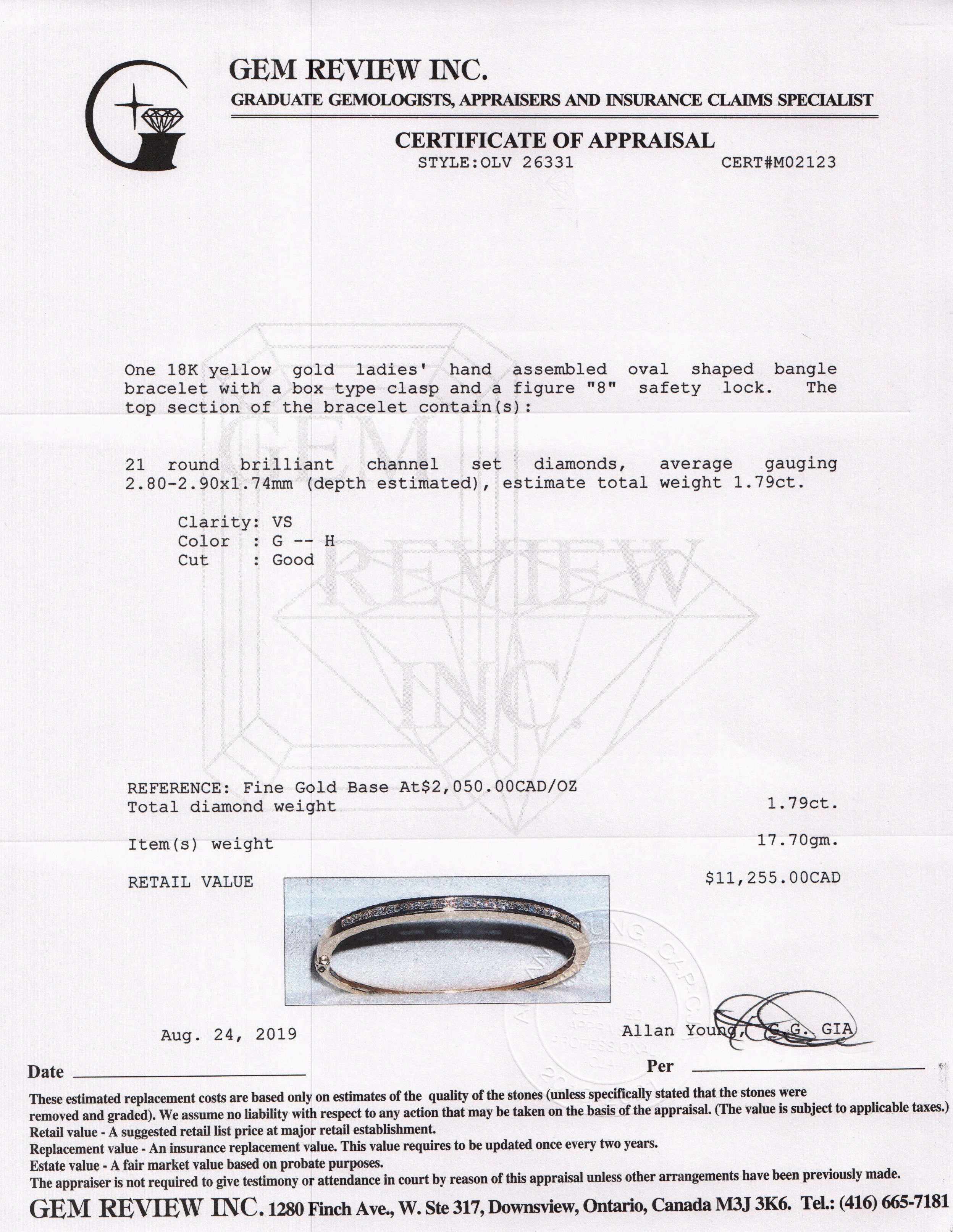 Diamond Bangle Bracelet