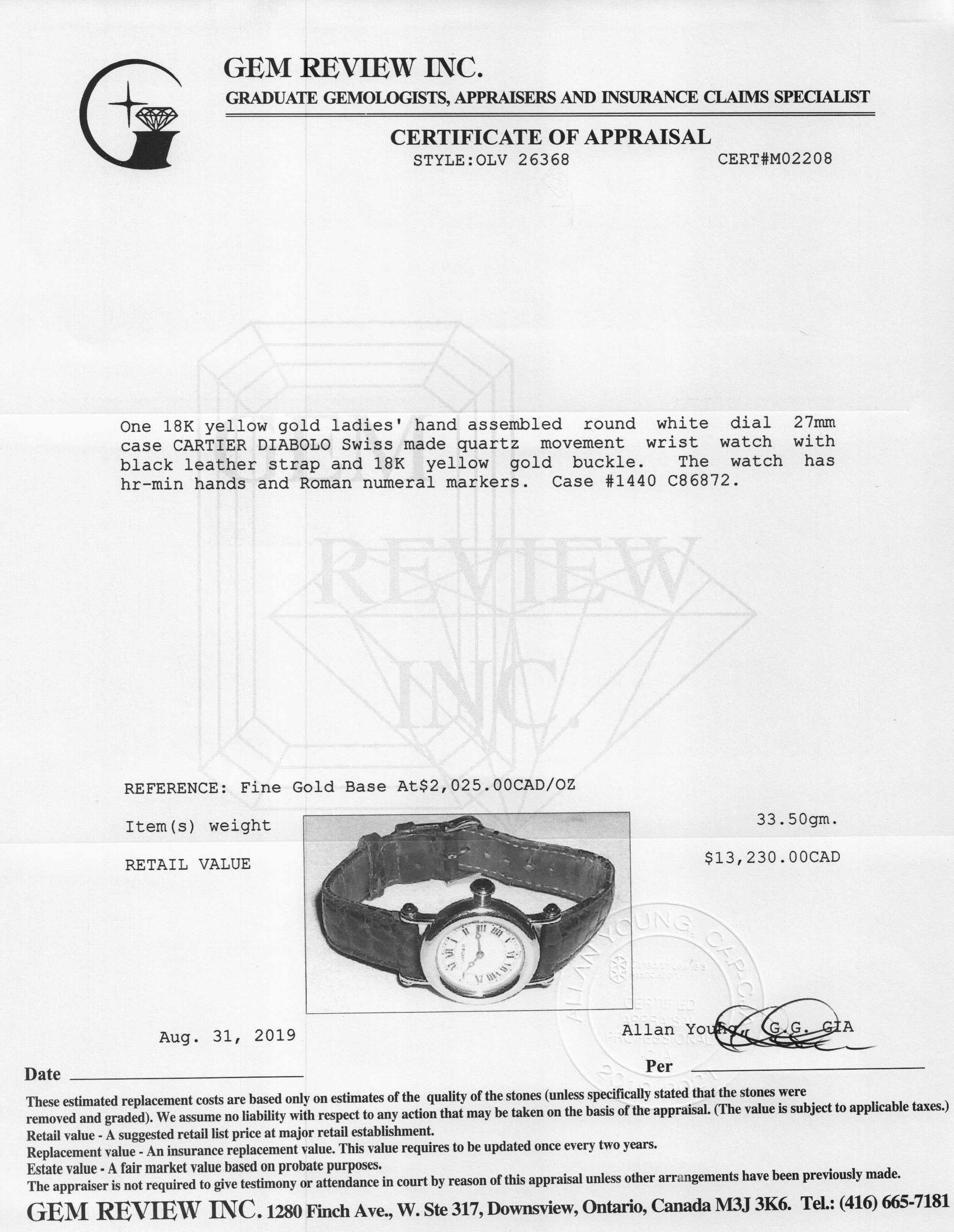 Cartier Diablo Watch