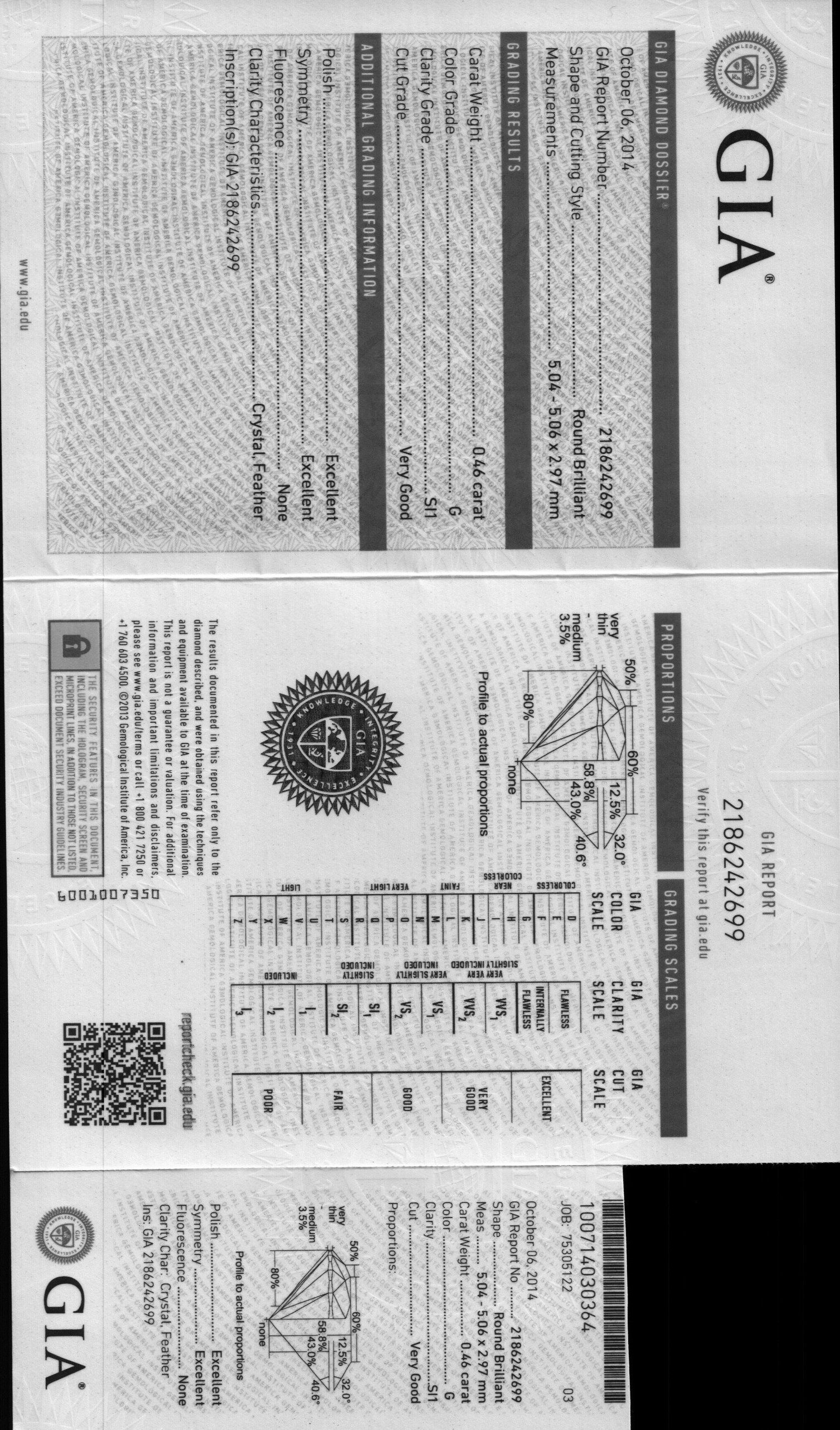 Diamond Stud Earrings w/ GIA Certs