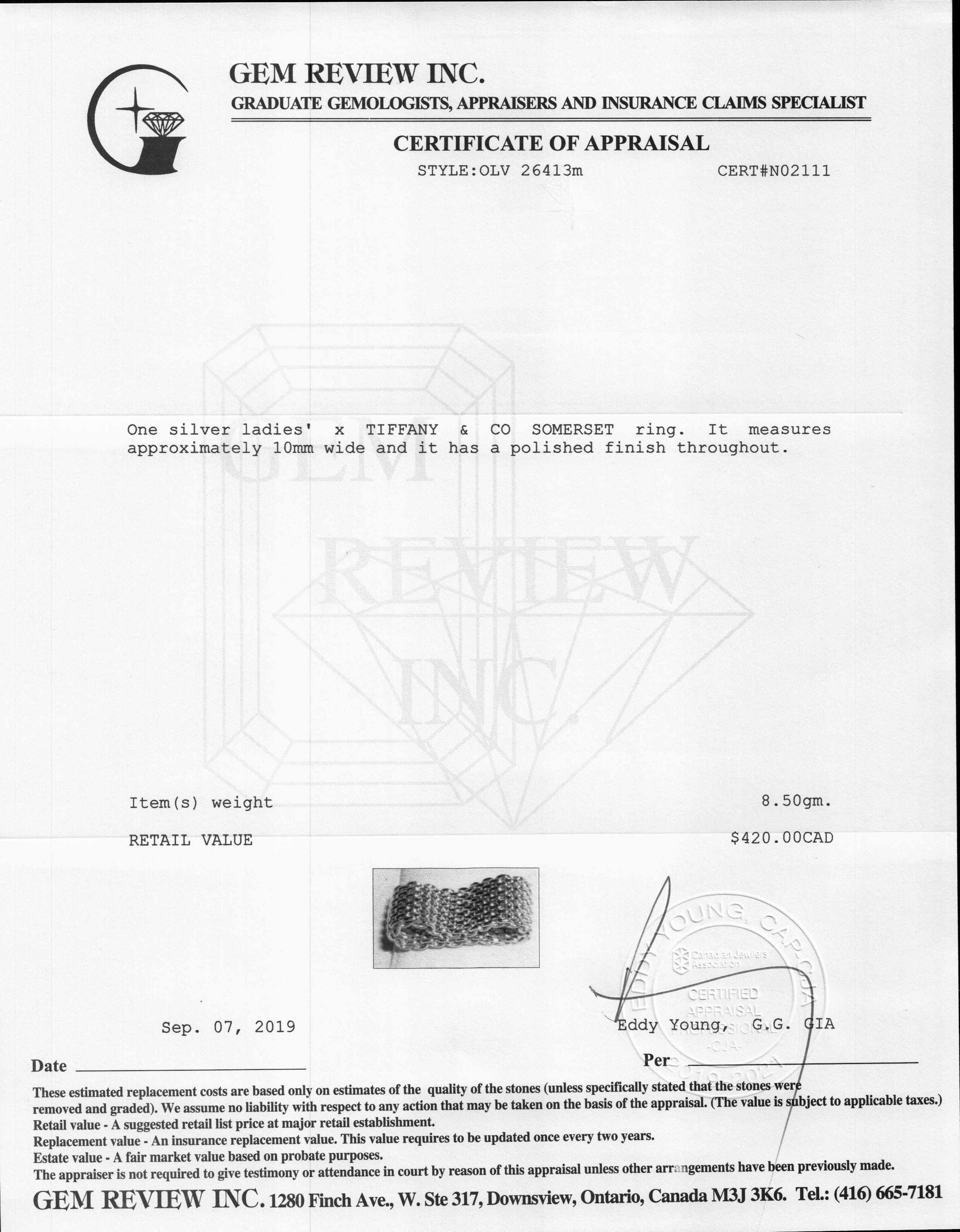 Tiffany & Co. Somerset Ring