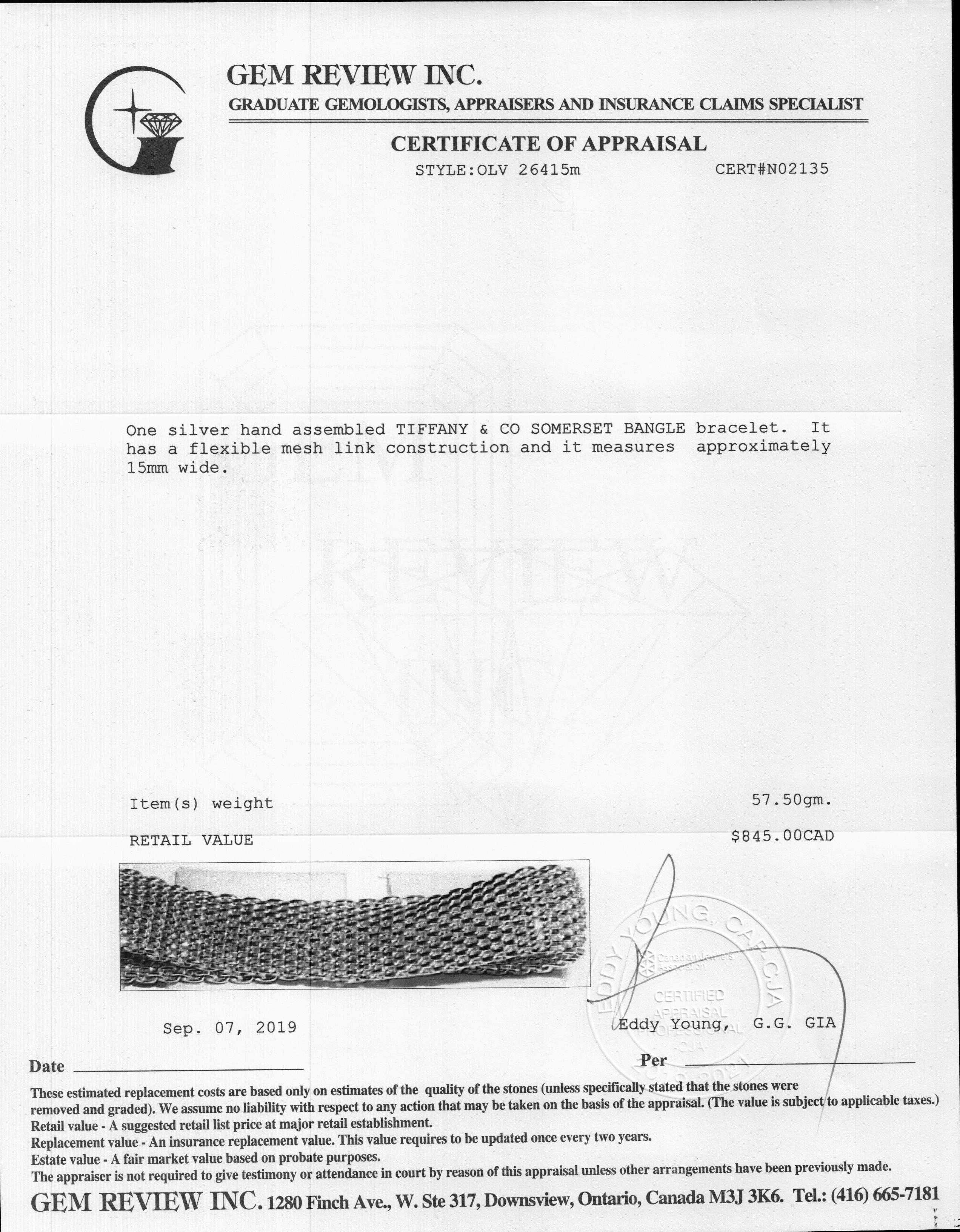 Tiffany & Co. Somerset Bangle