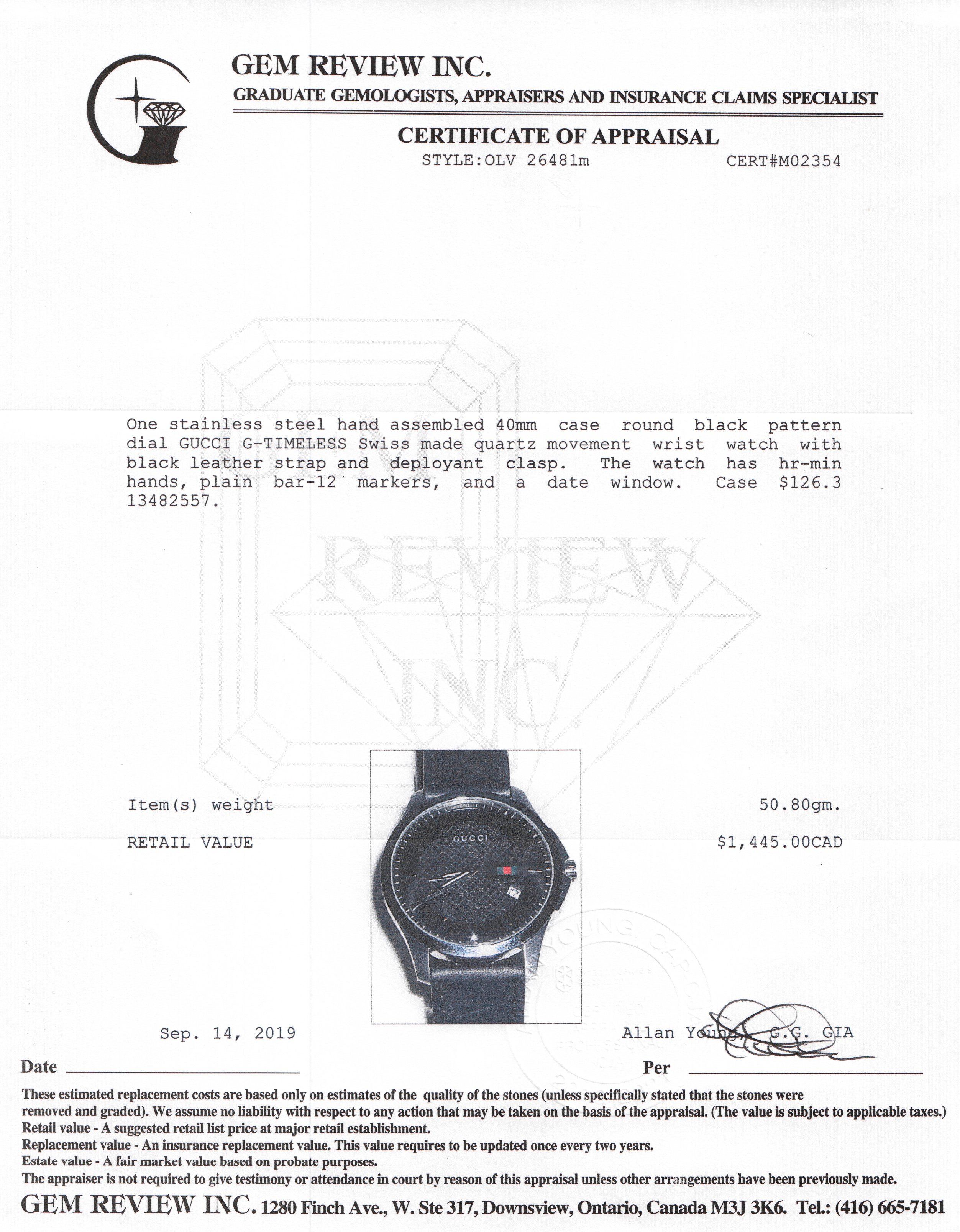 Gucci G-Timeless Watch