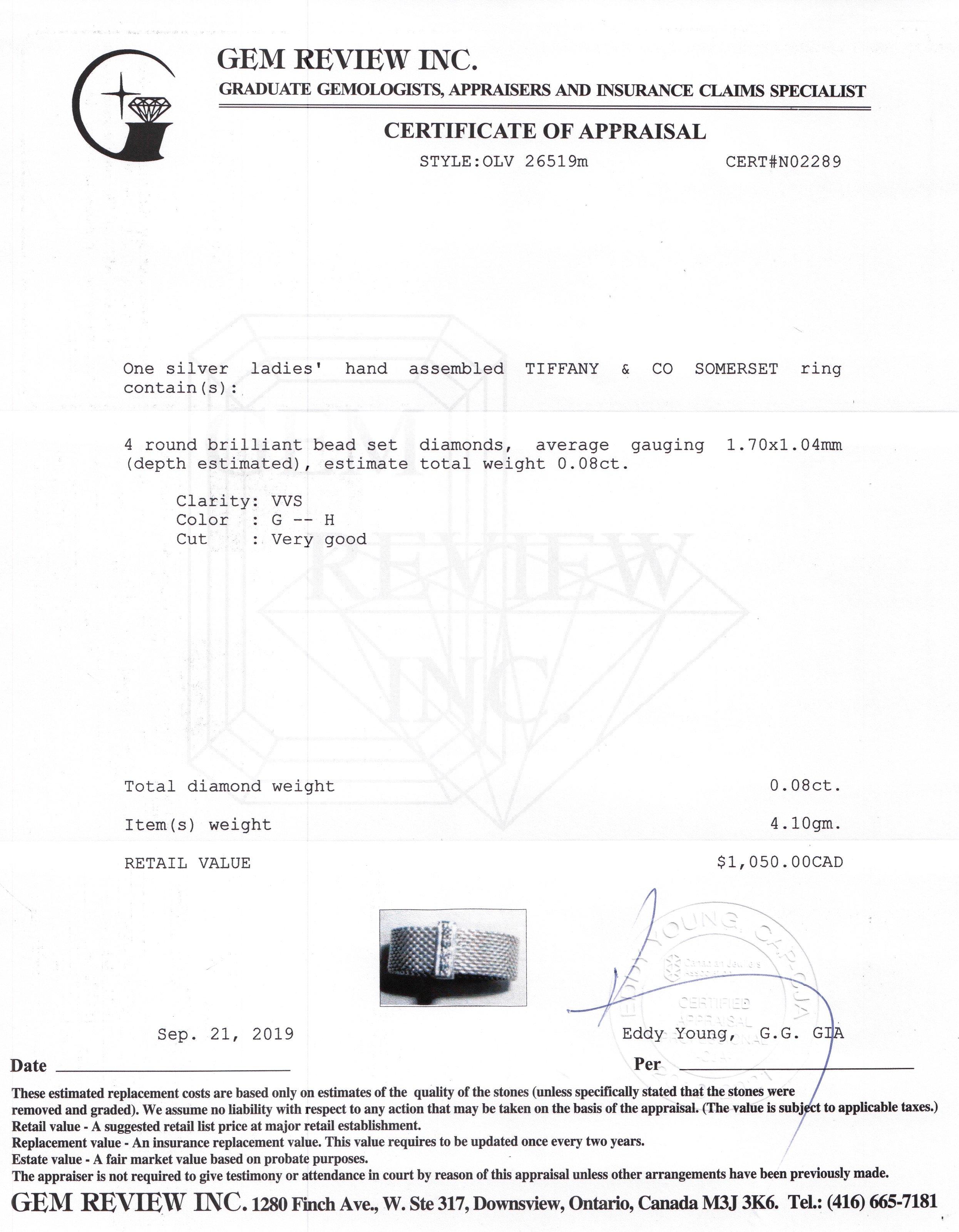 Tiffany & Co. Diamond Somerset Ring