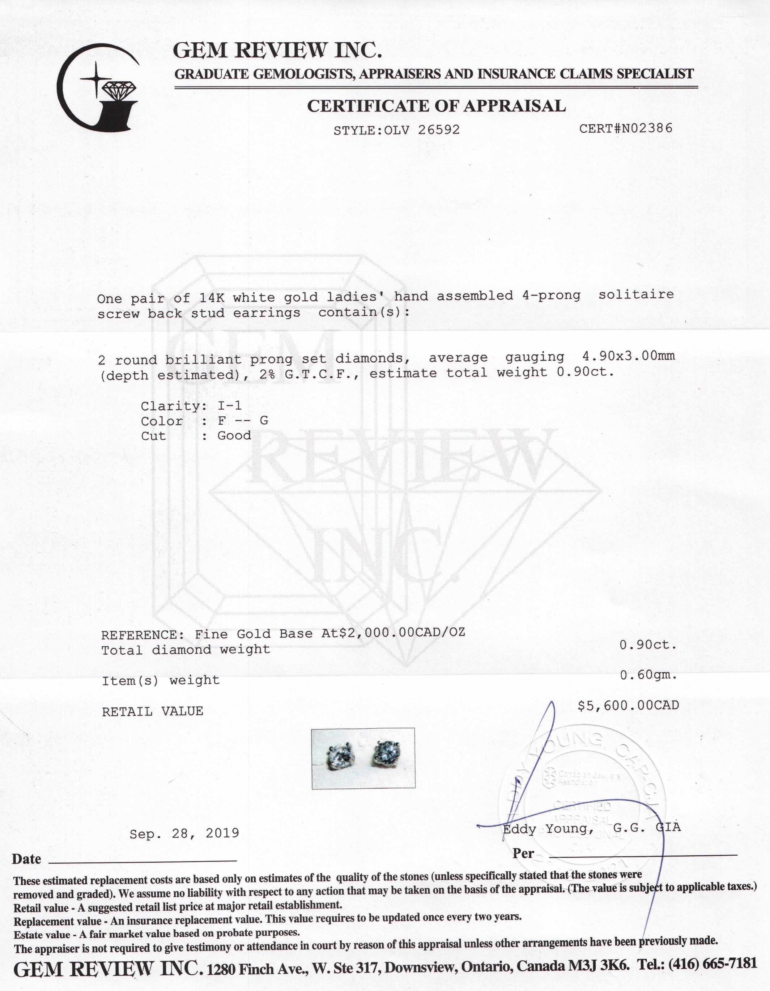 Diamond Stud Earrings