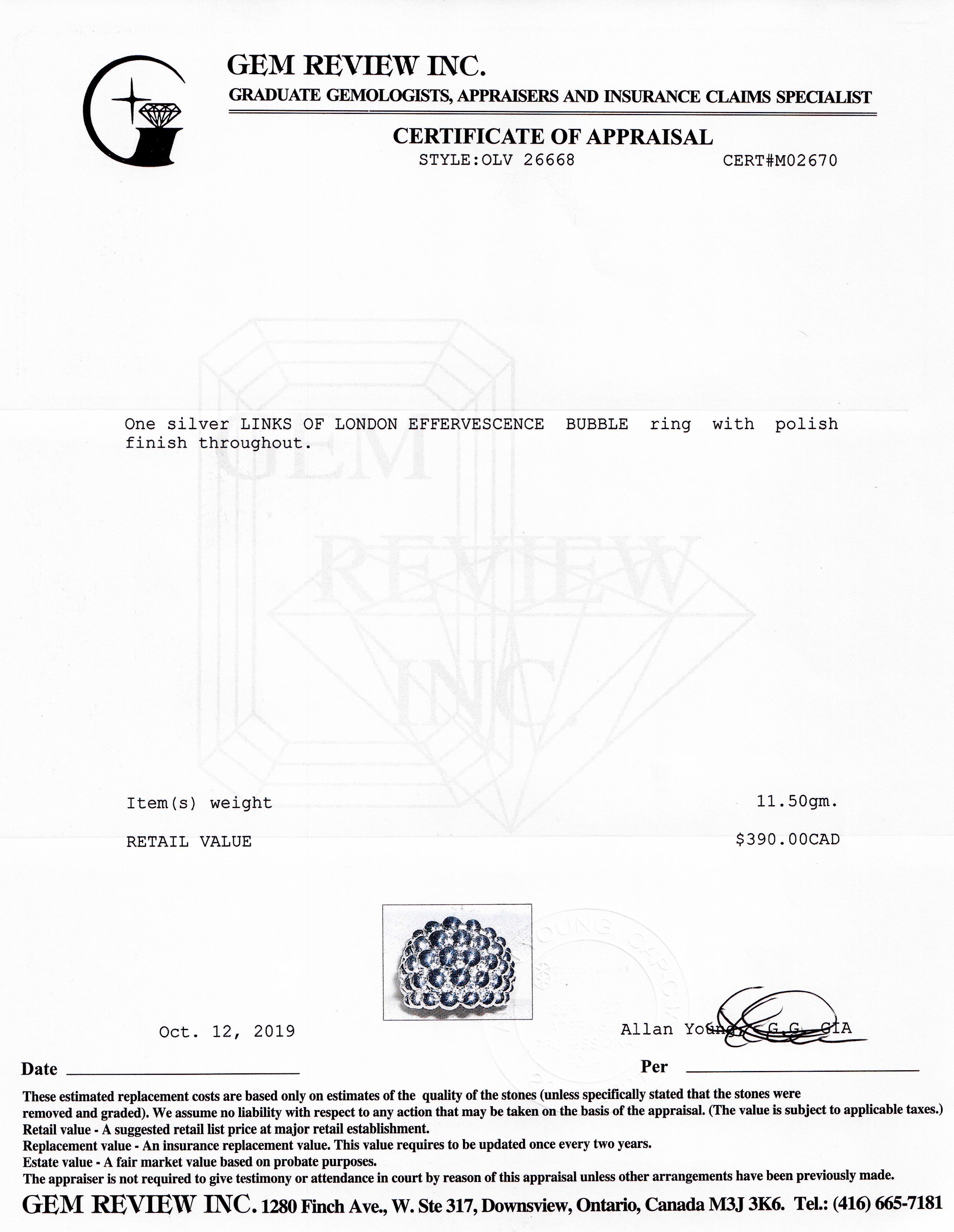 Links of London Effervescence Bubble Ring