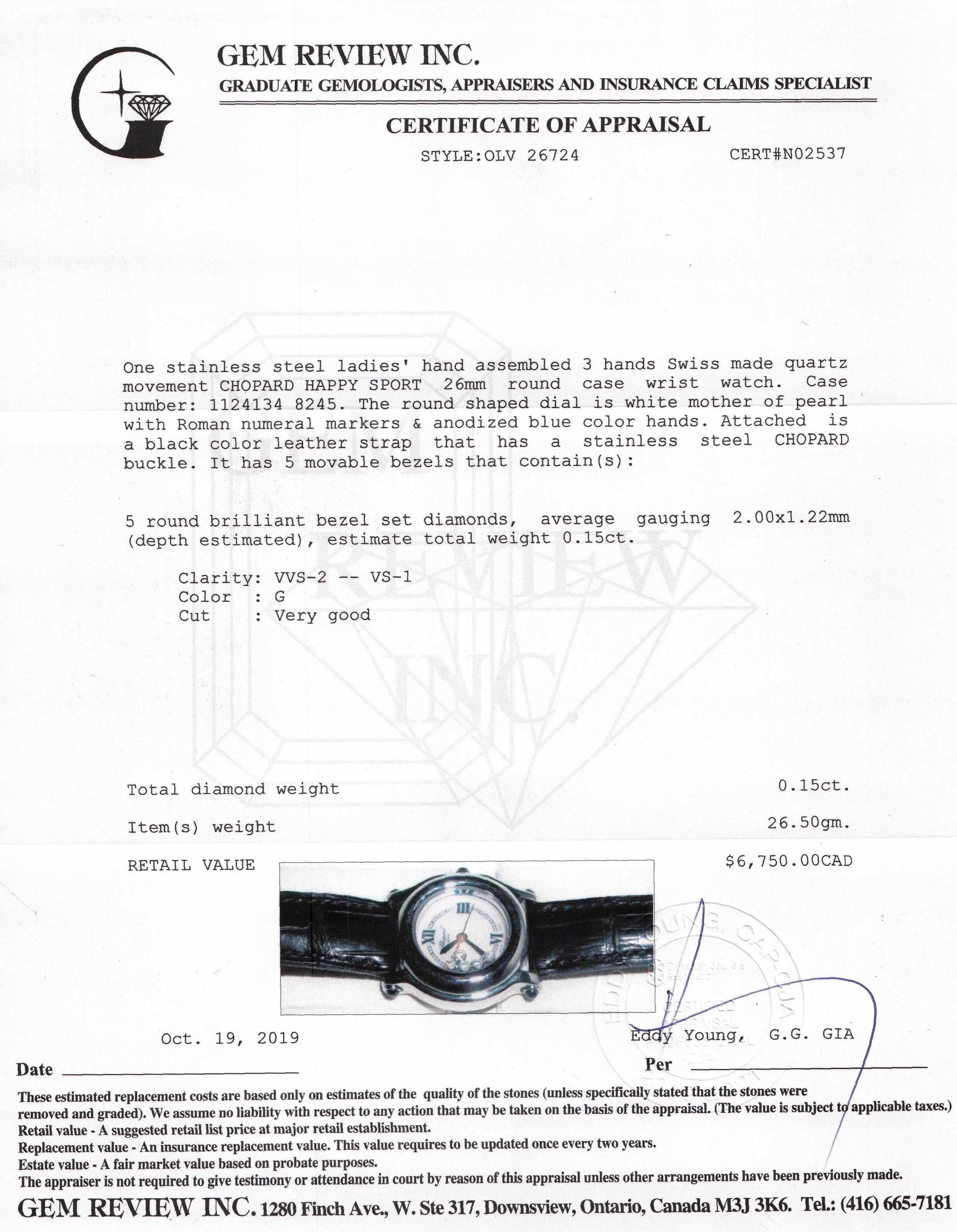 Chopard Happy Sport Watch