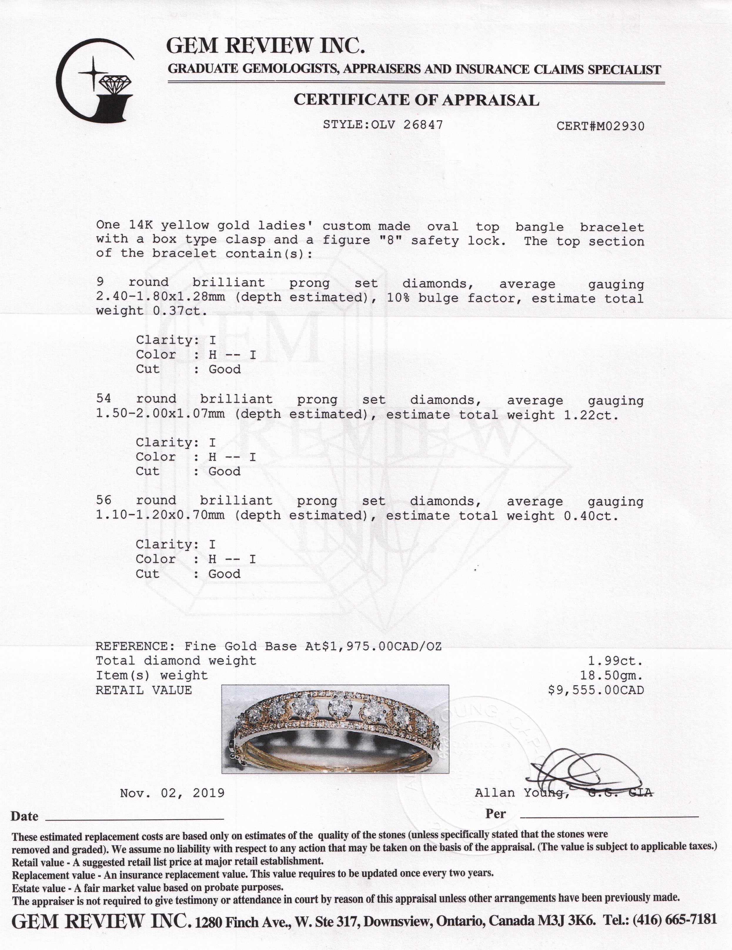 Diamond Bangle Bracelet