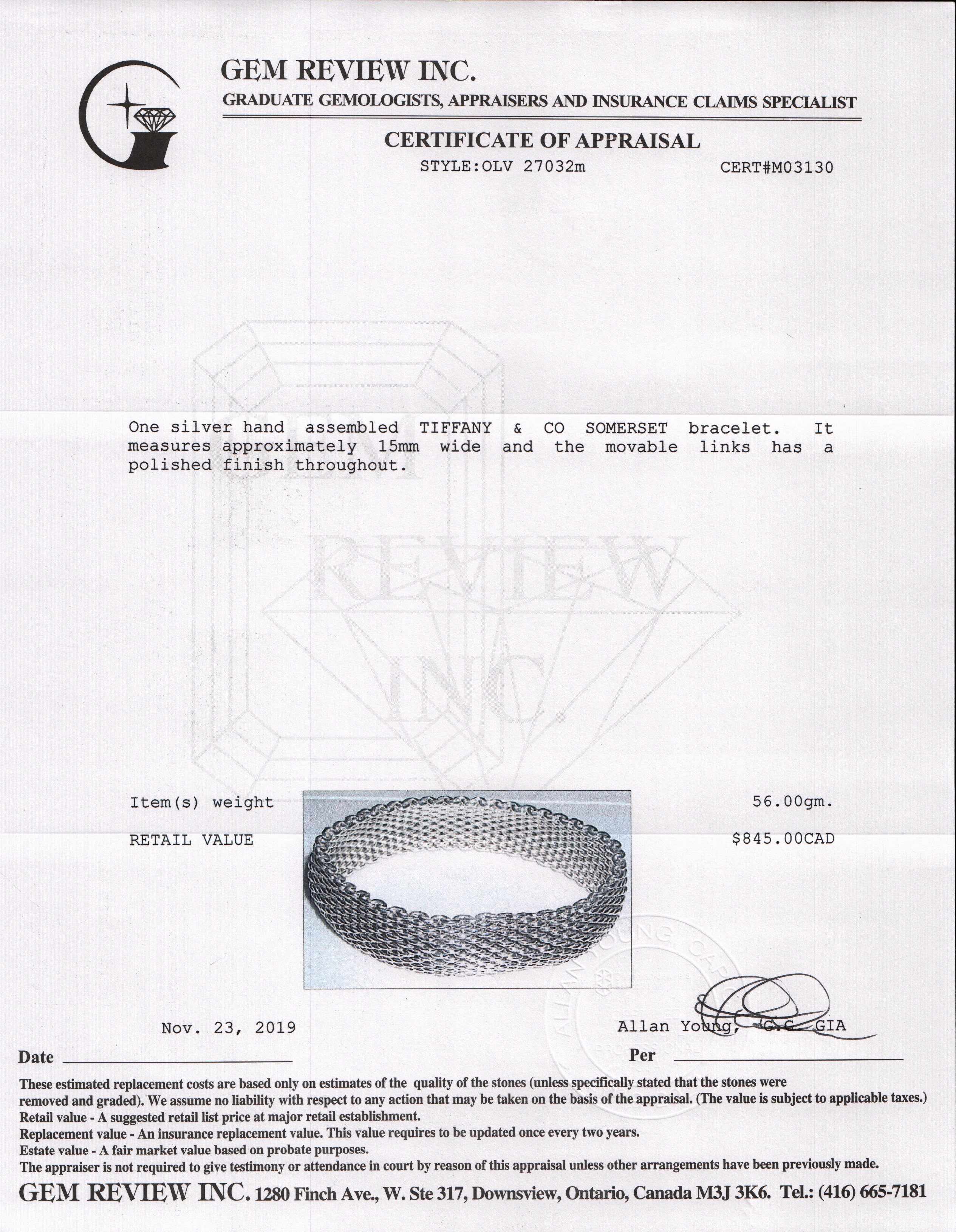 Tiffany & Co. Somerset Bangle