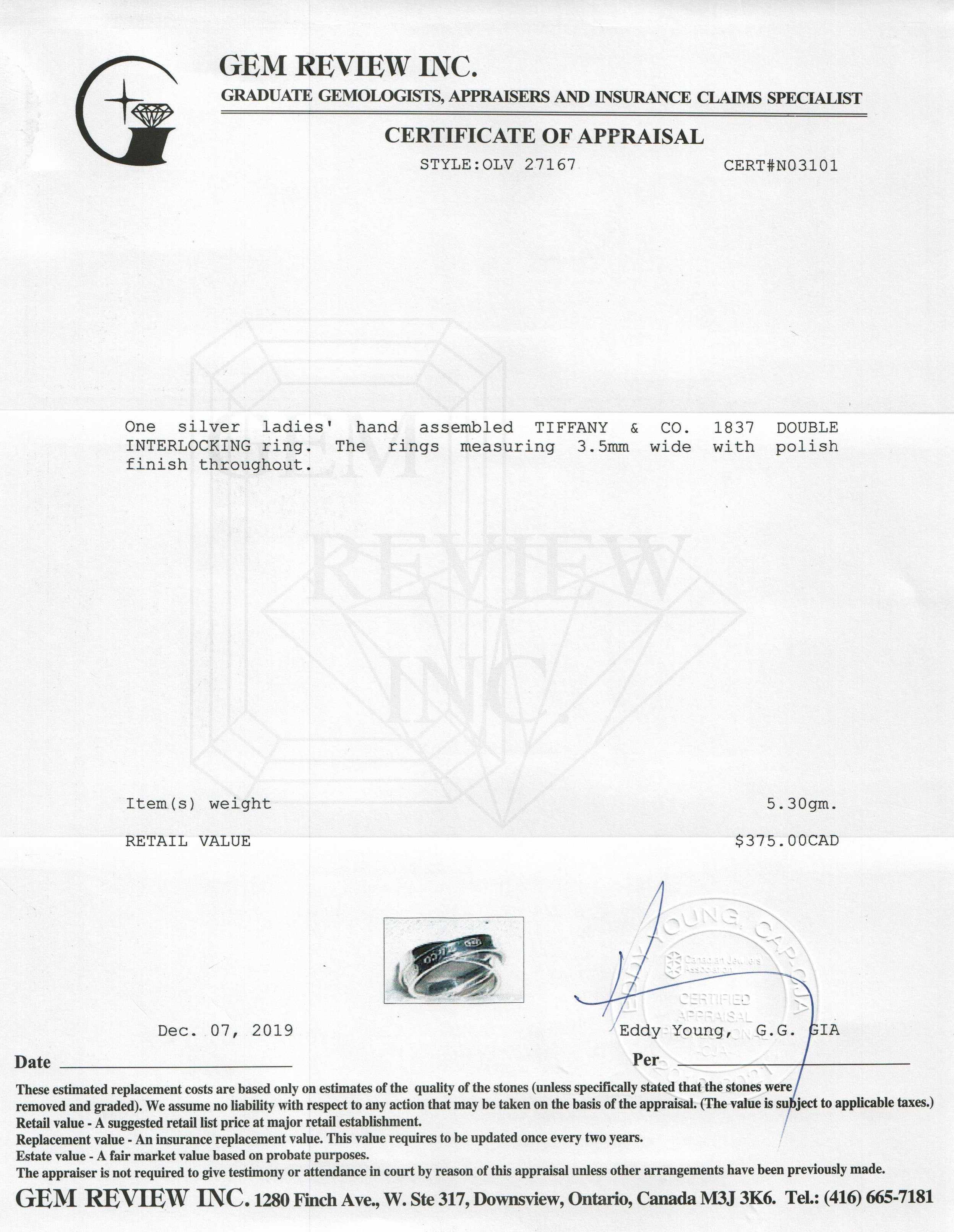 Tiffany & Co. 1837 Interlocking Circles Ring