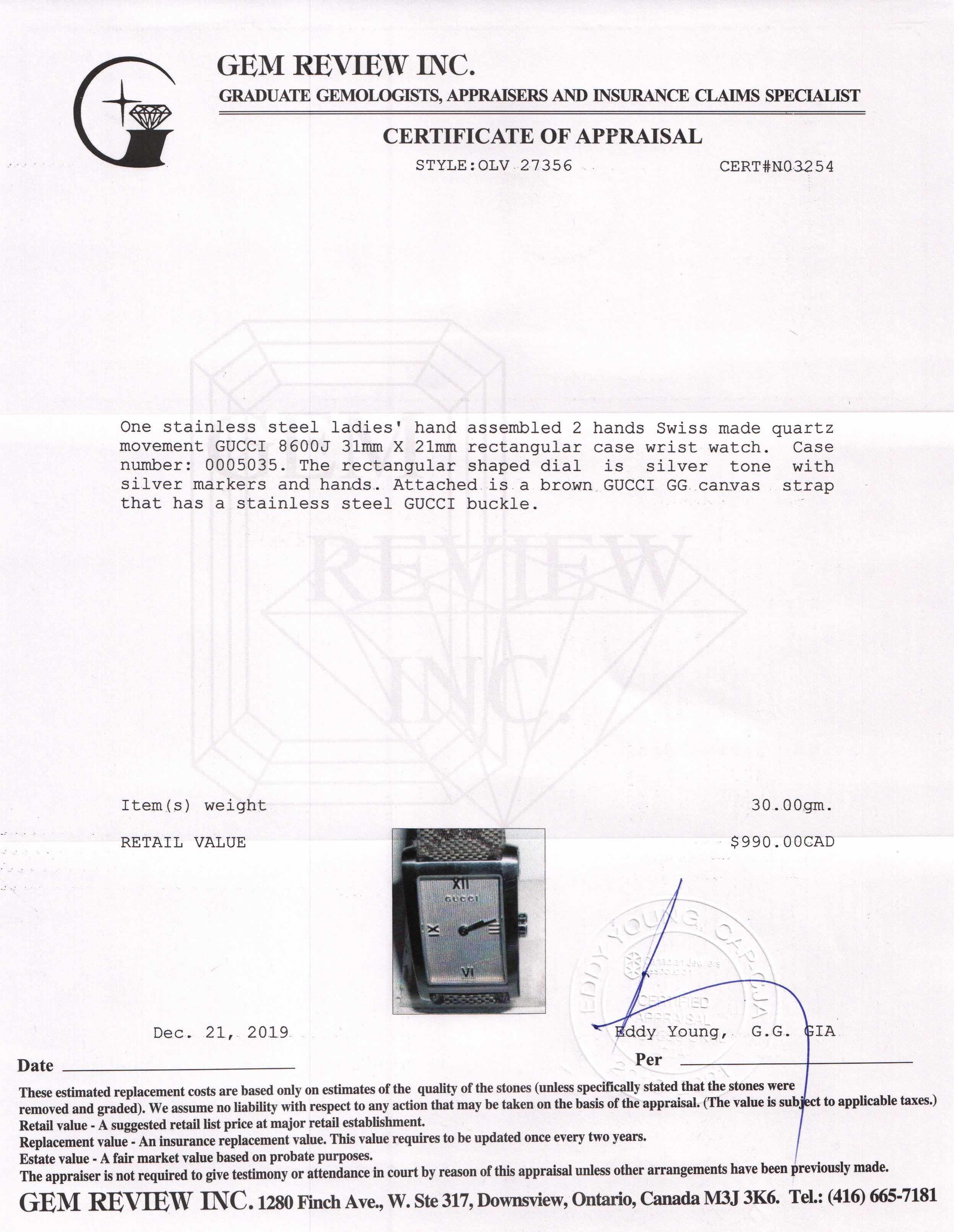 Gucci 8600 Series Watch