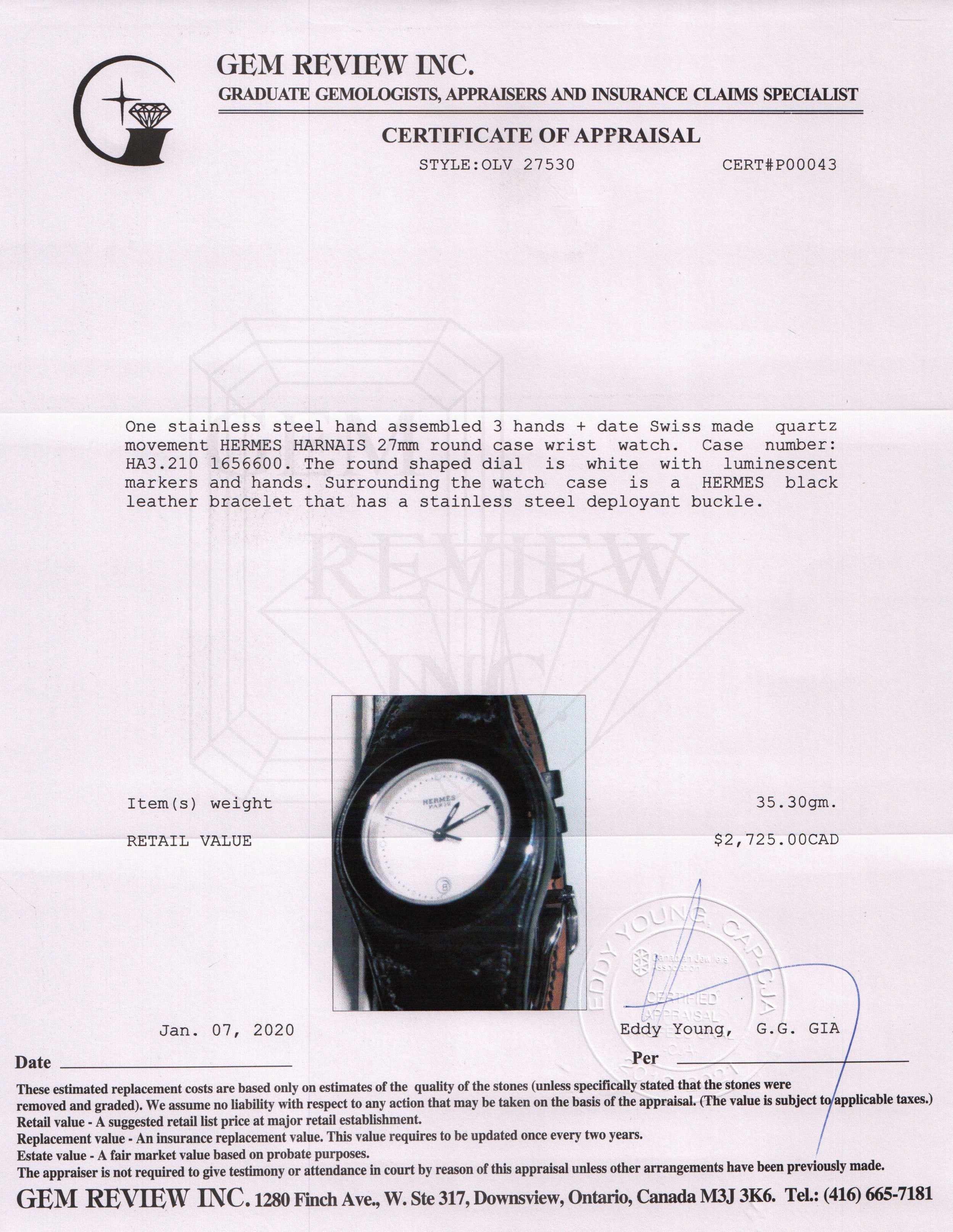 Hermes Harnais Watch