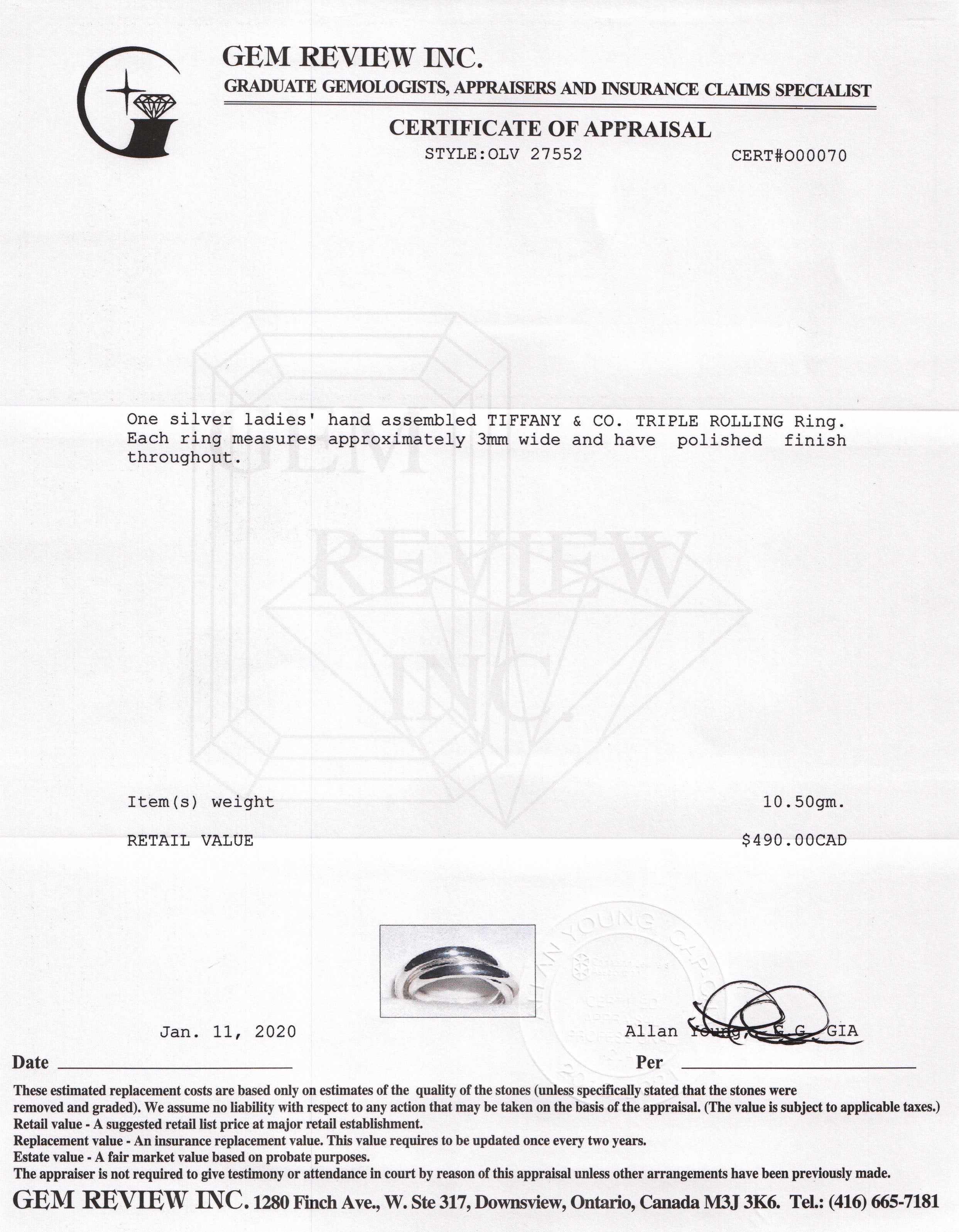 Tiffany & Co. Interlocking Circles Rolling Ring
