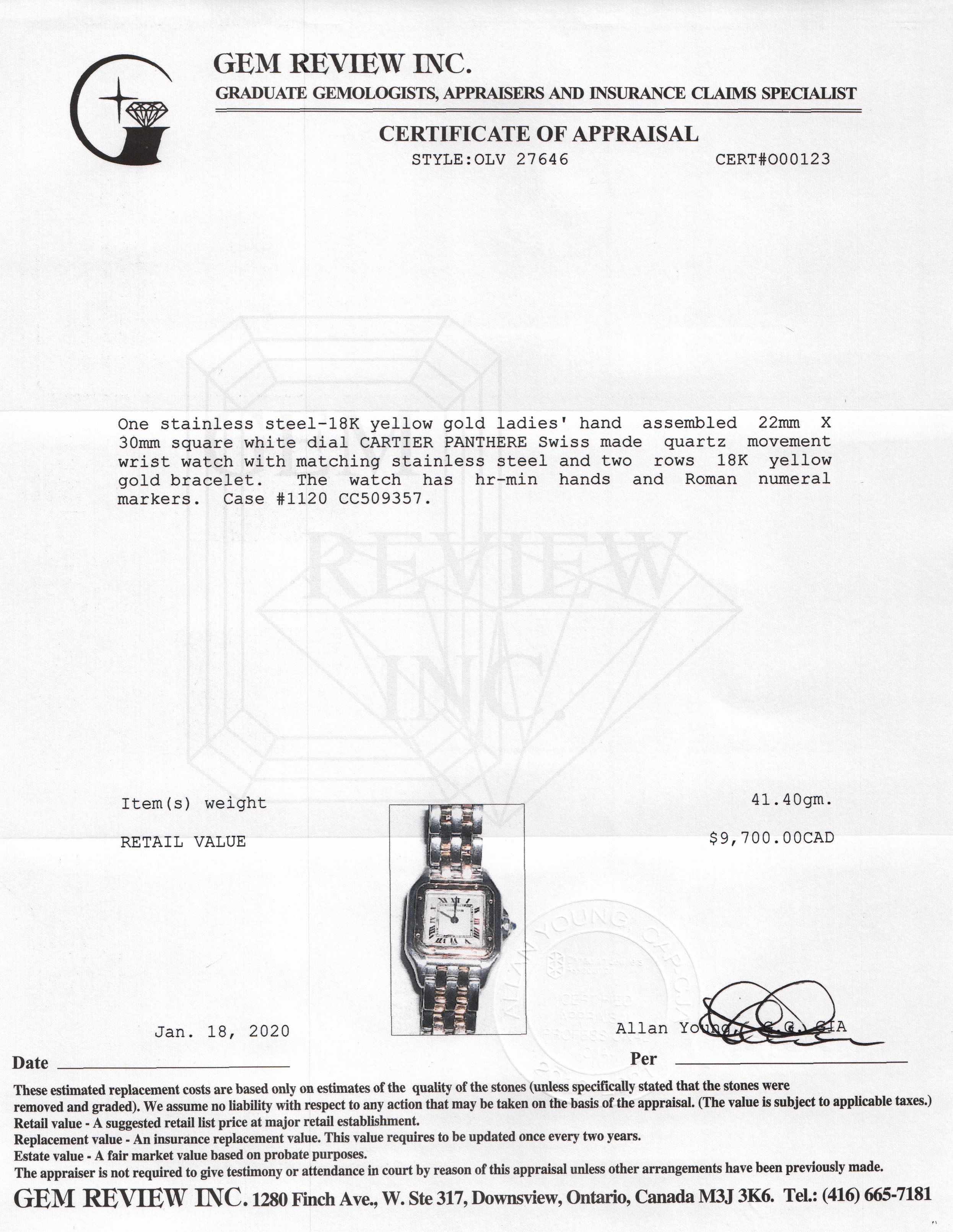 Cartier Two-Tone Panthere Watch