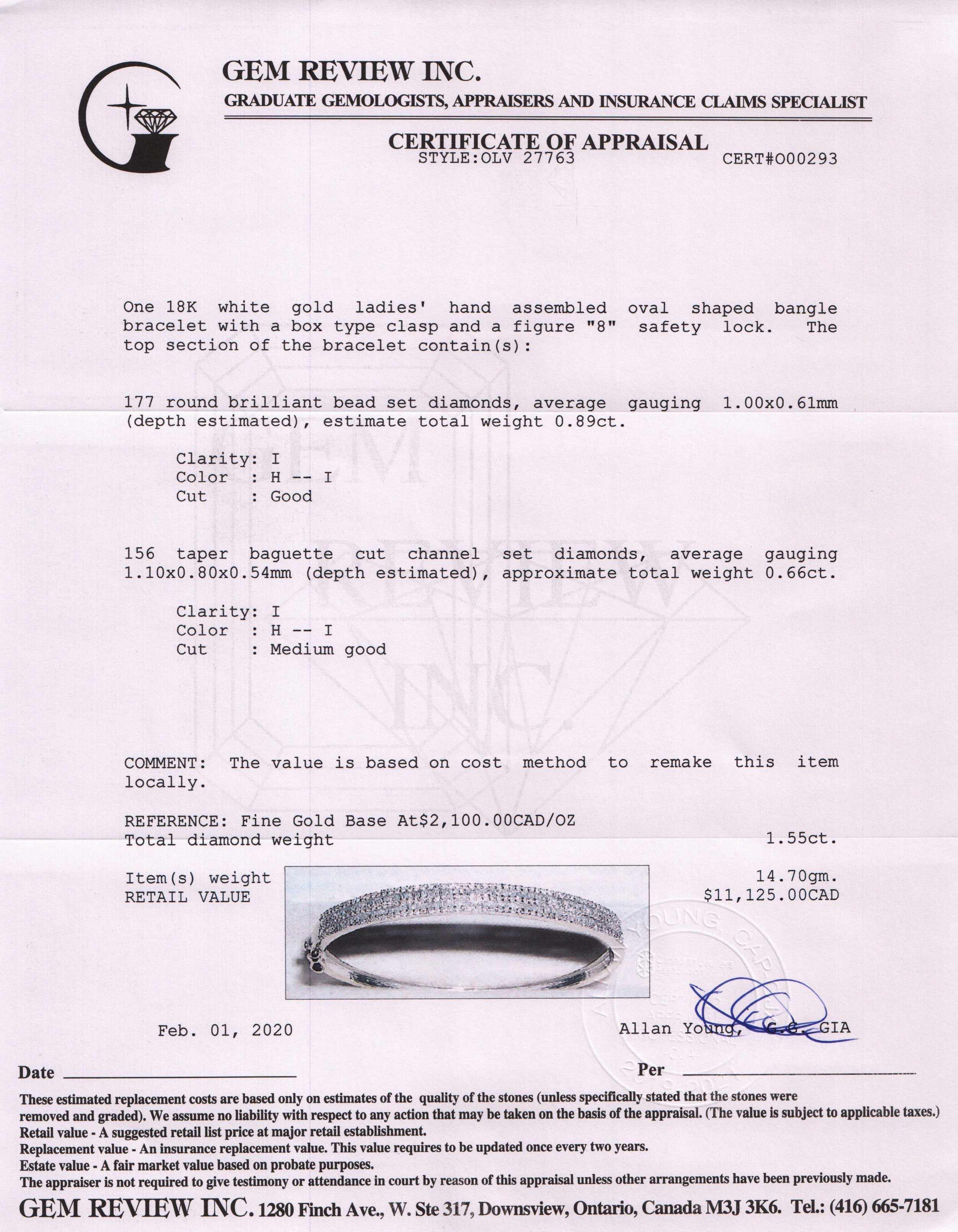 Diamond Bangle Bracelet