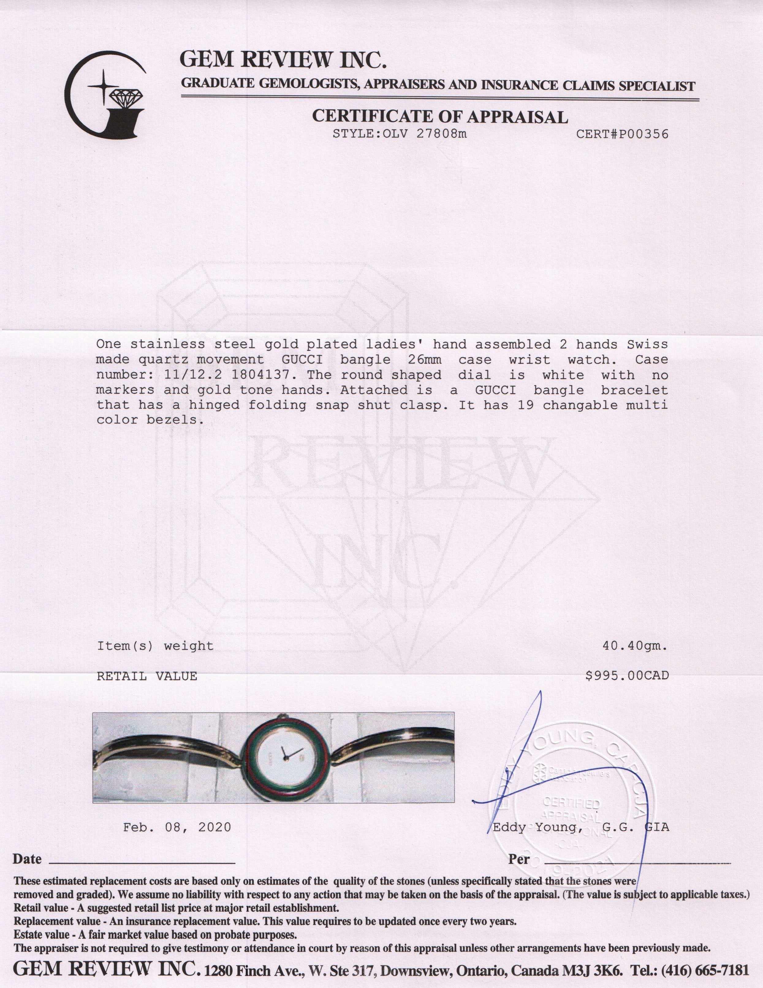 Gucci Vintage 1100 Series Watch