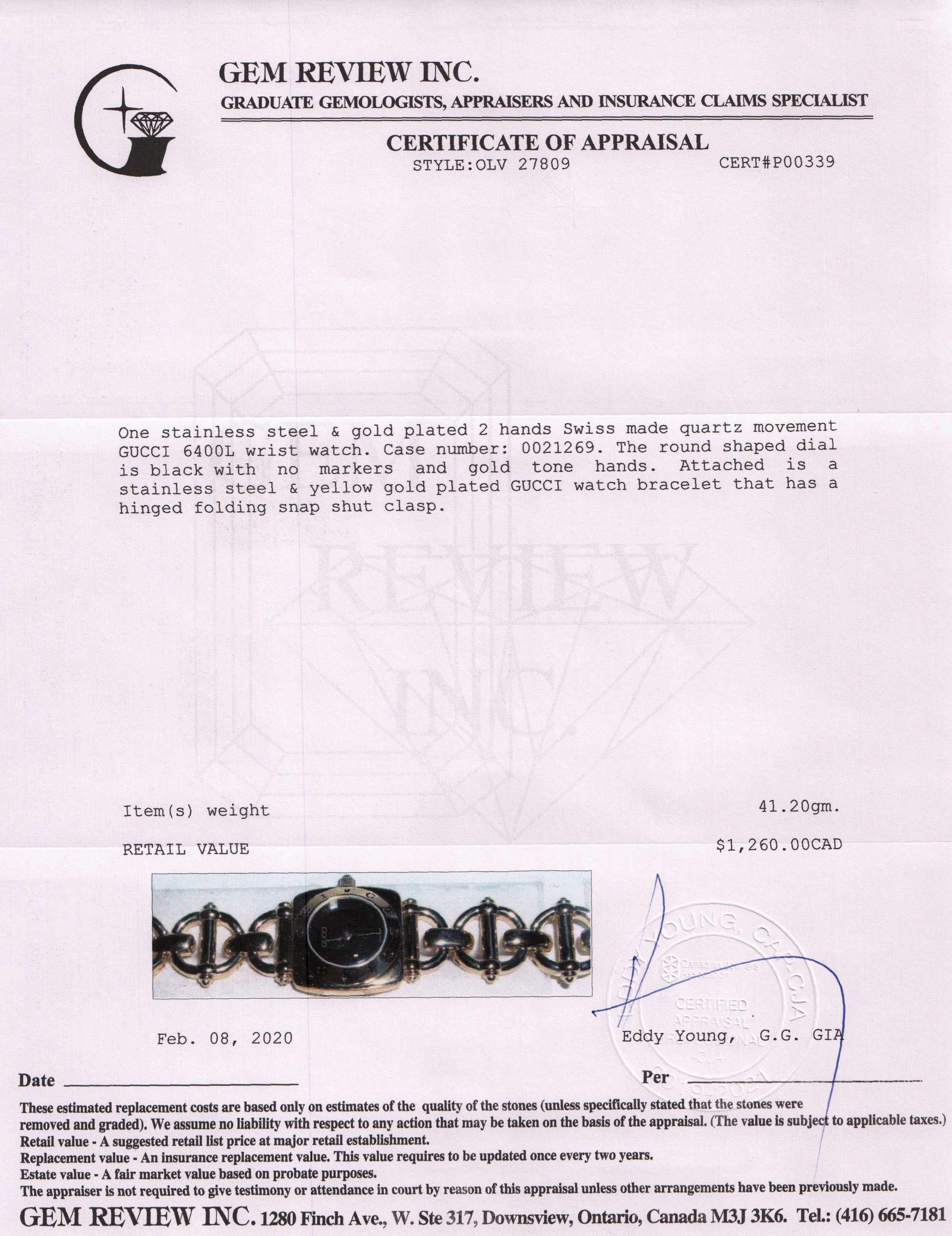 Gucci 6400 Series Watch