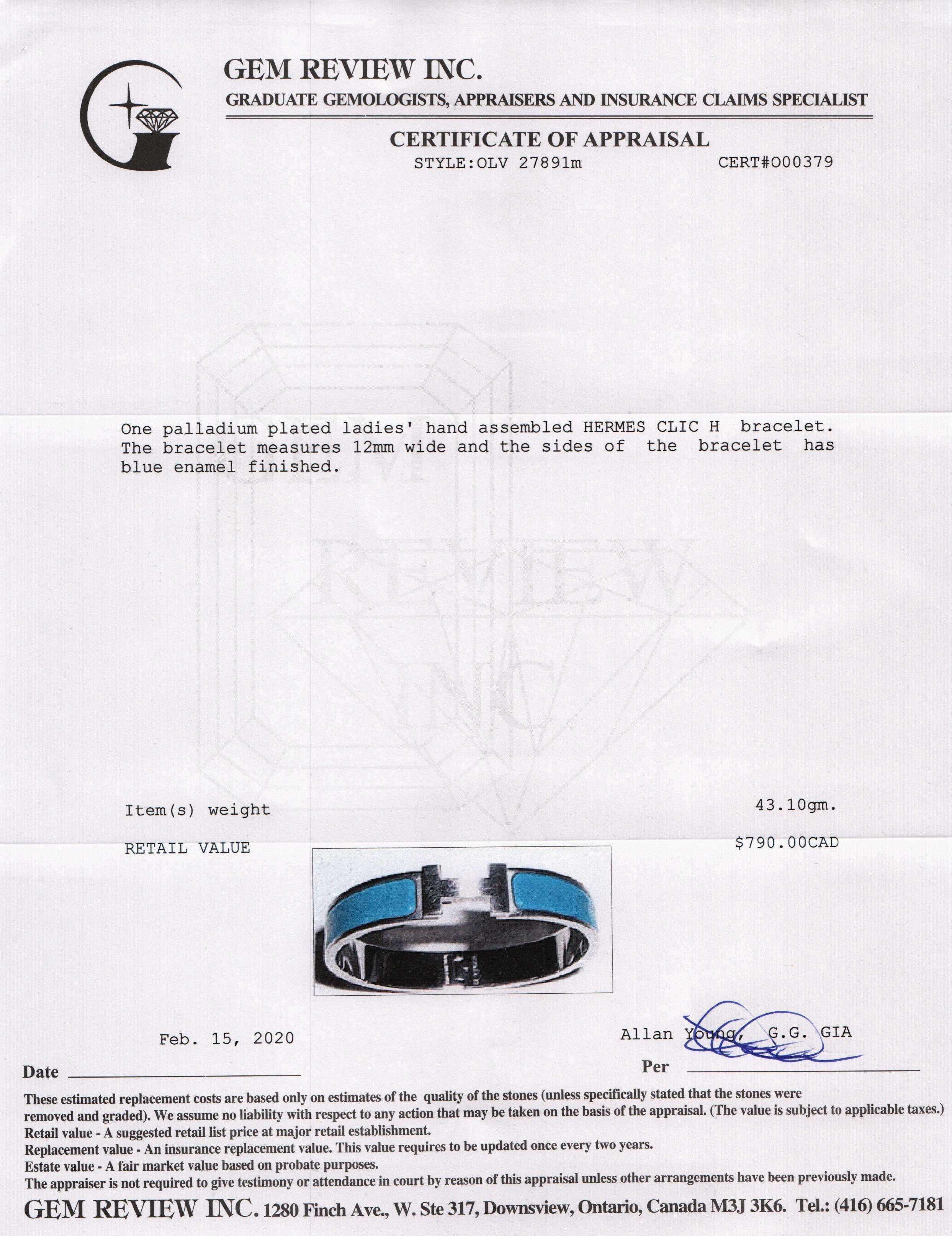 Hermes Clic H Bracelet