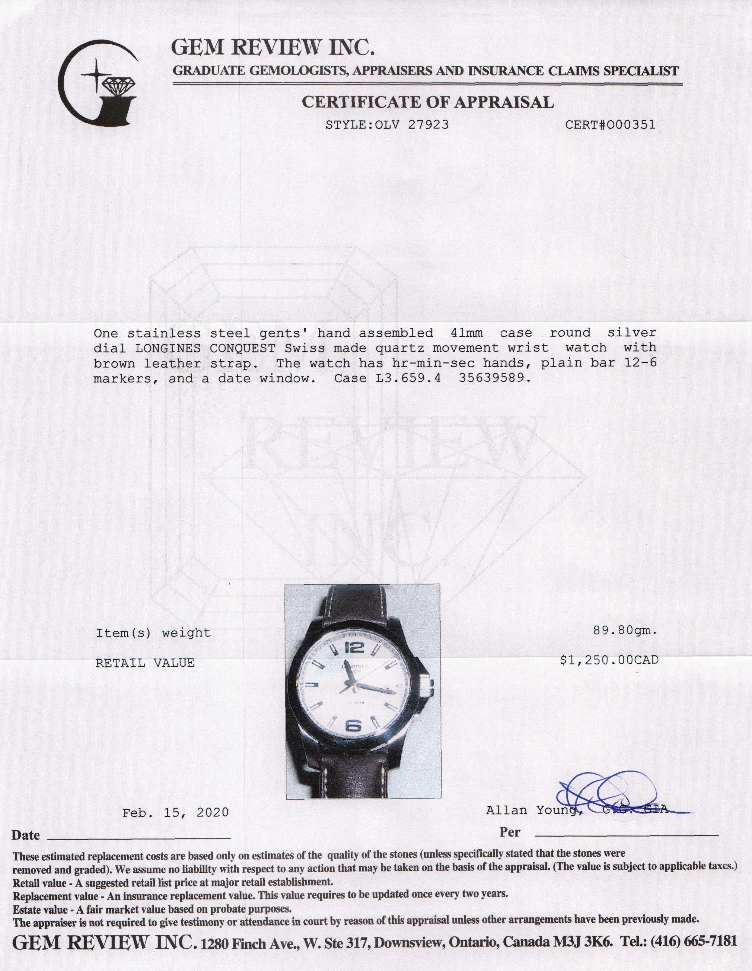 Longines Conquest Watch