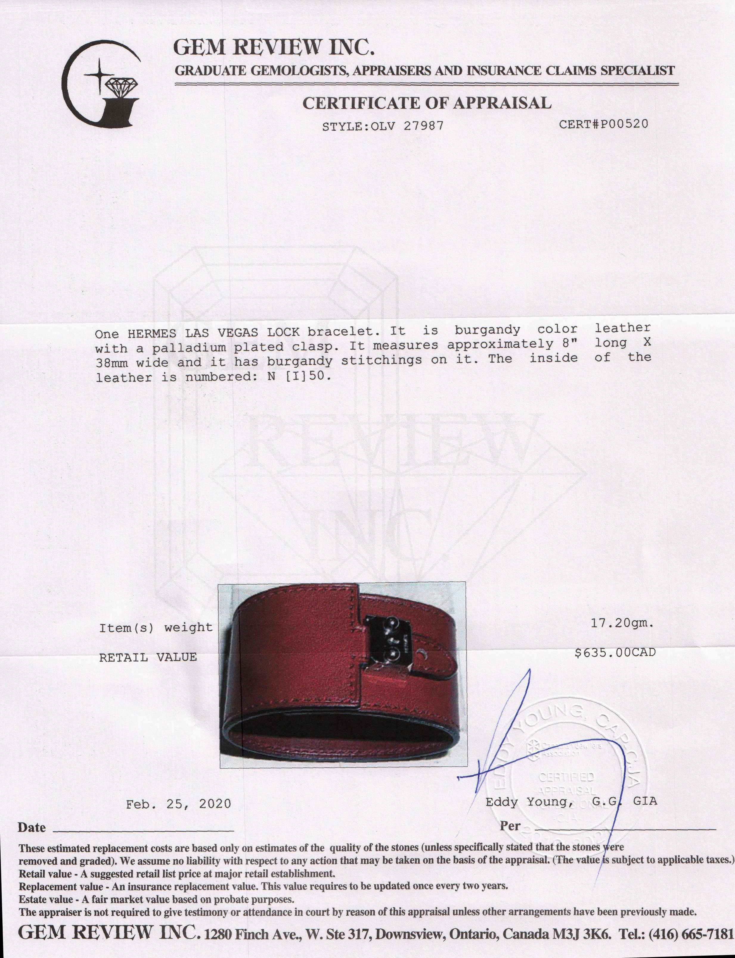 Hermes Las Vegas Lock Bracelet
