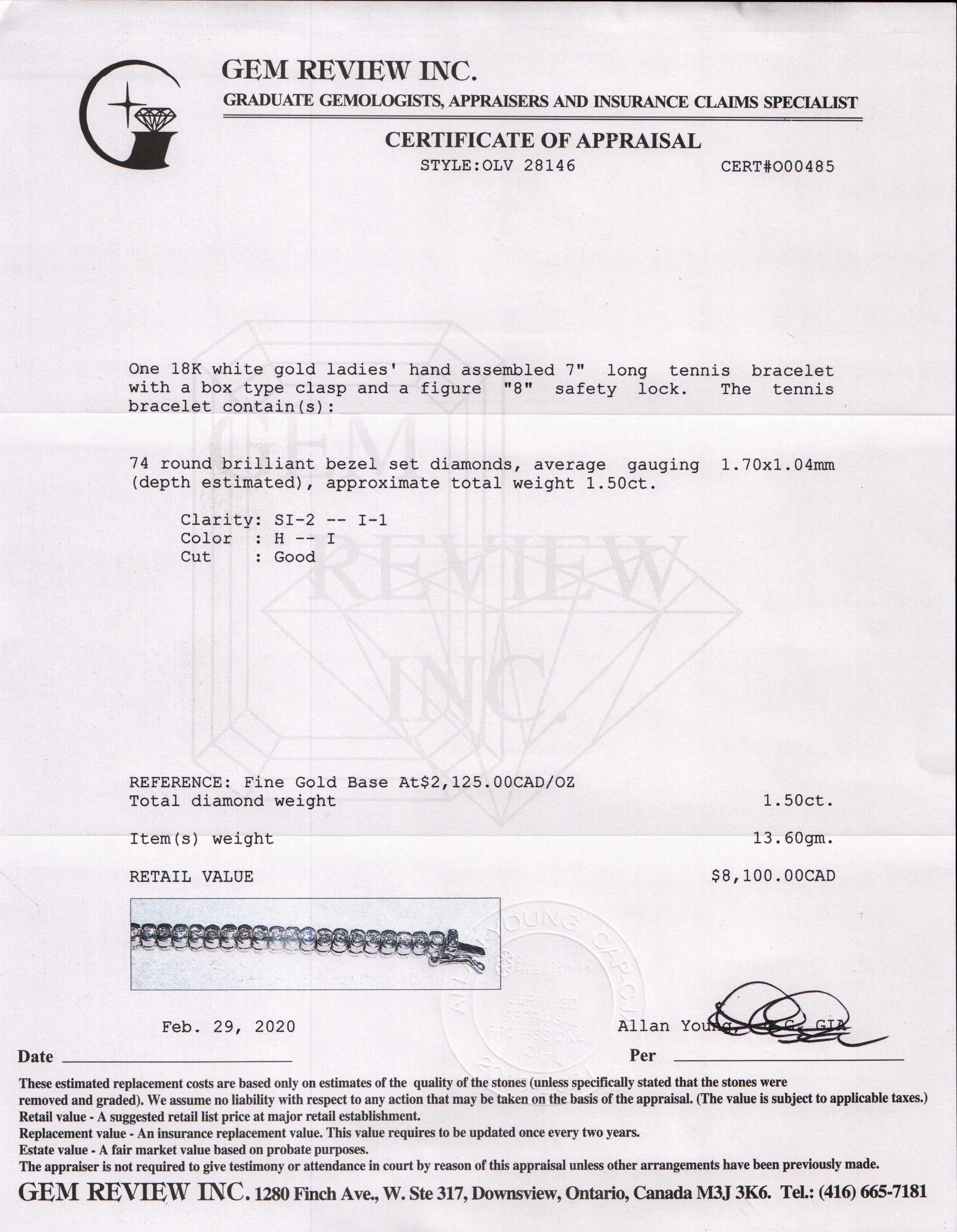 Diamond Tennis Bracelet