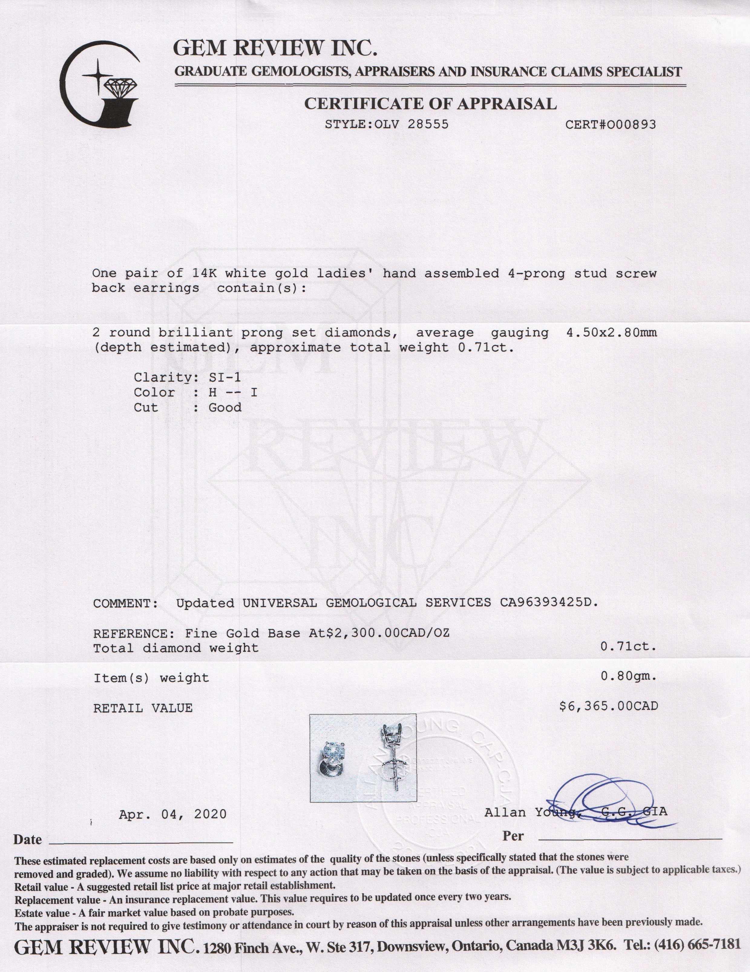 Diamond Stud Earrings