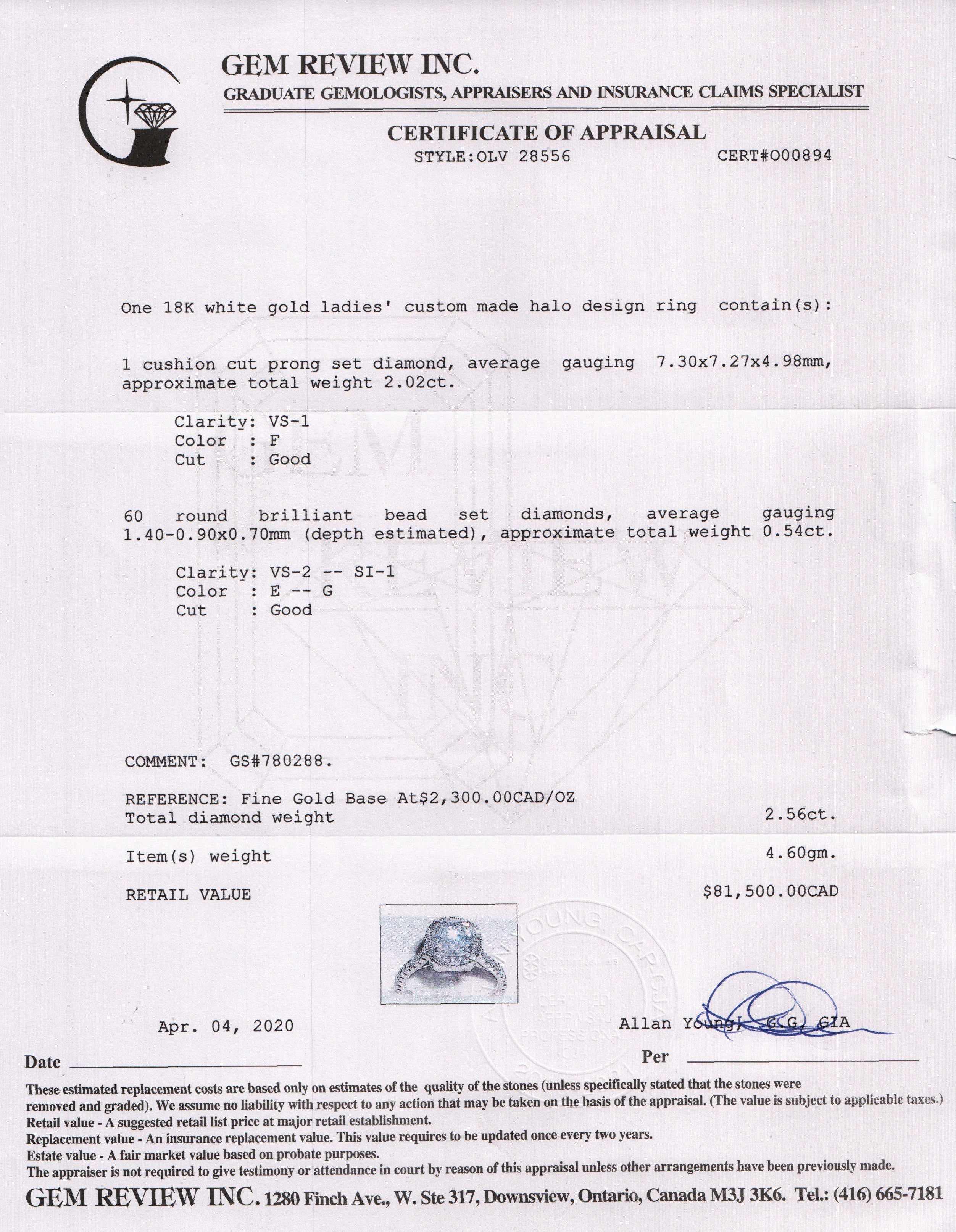 Halo Design Diamond Engagement Ring