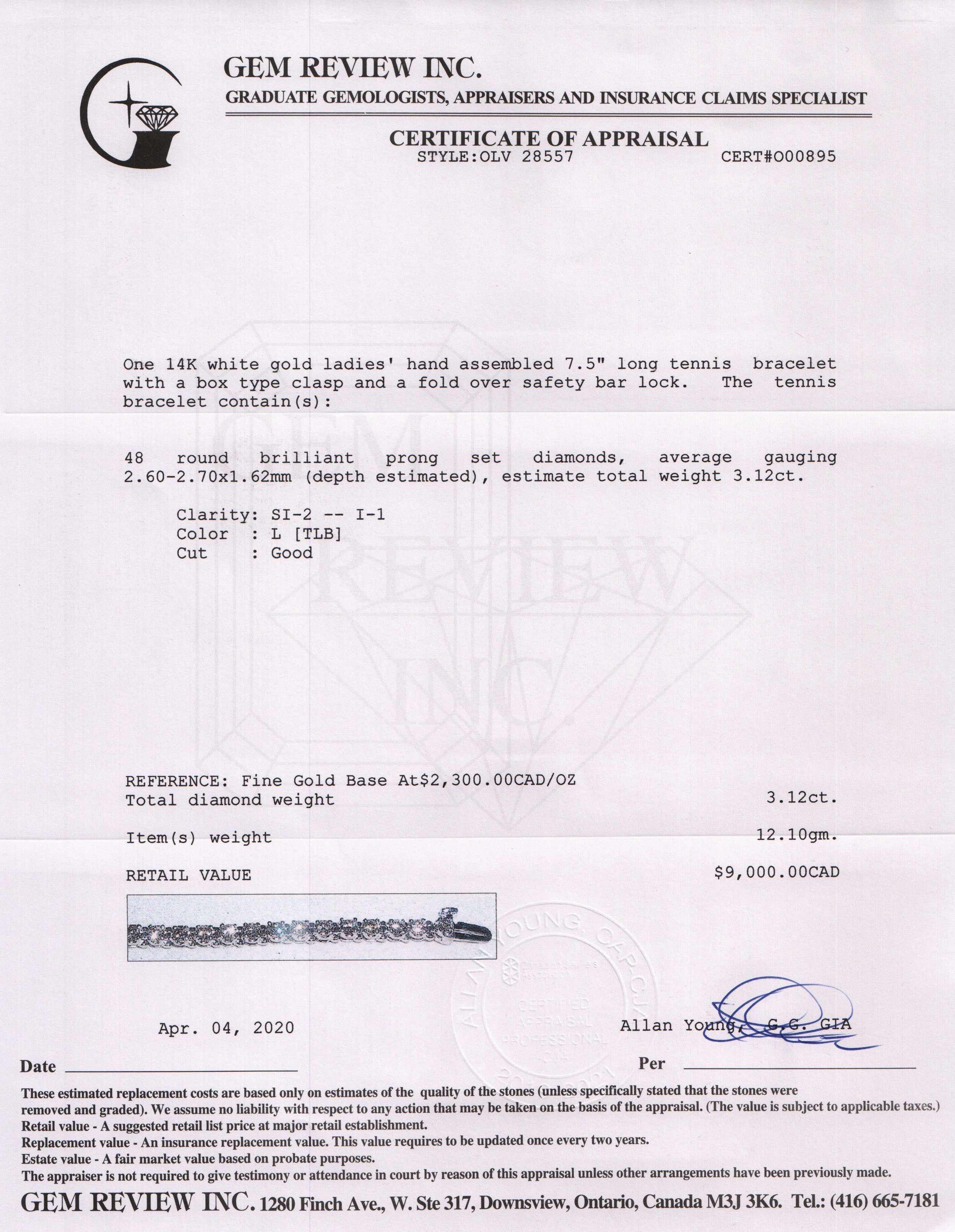 Diamond Tennis Bracelet