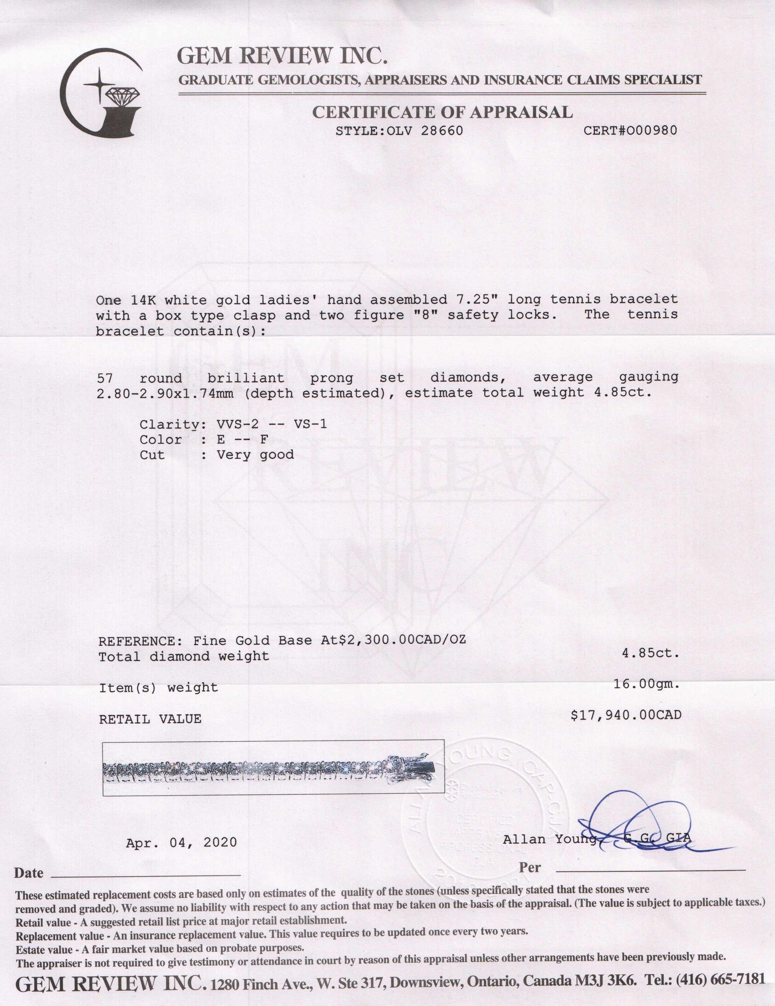 Diamond Tennis Bracelet