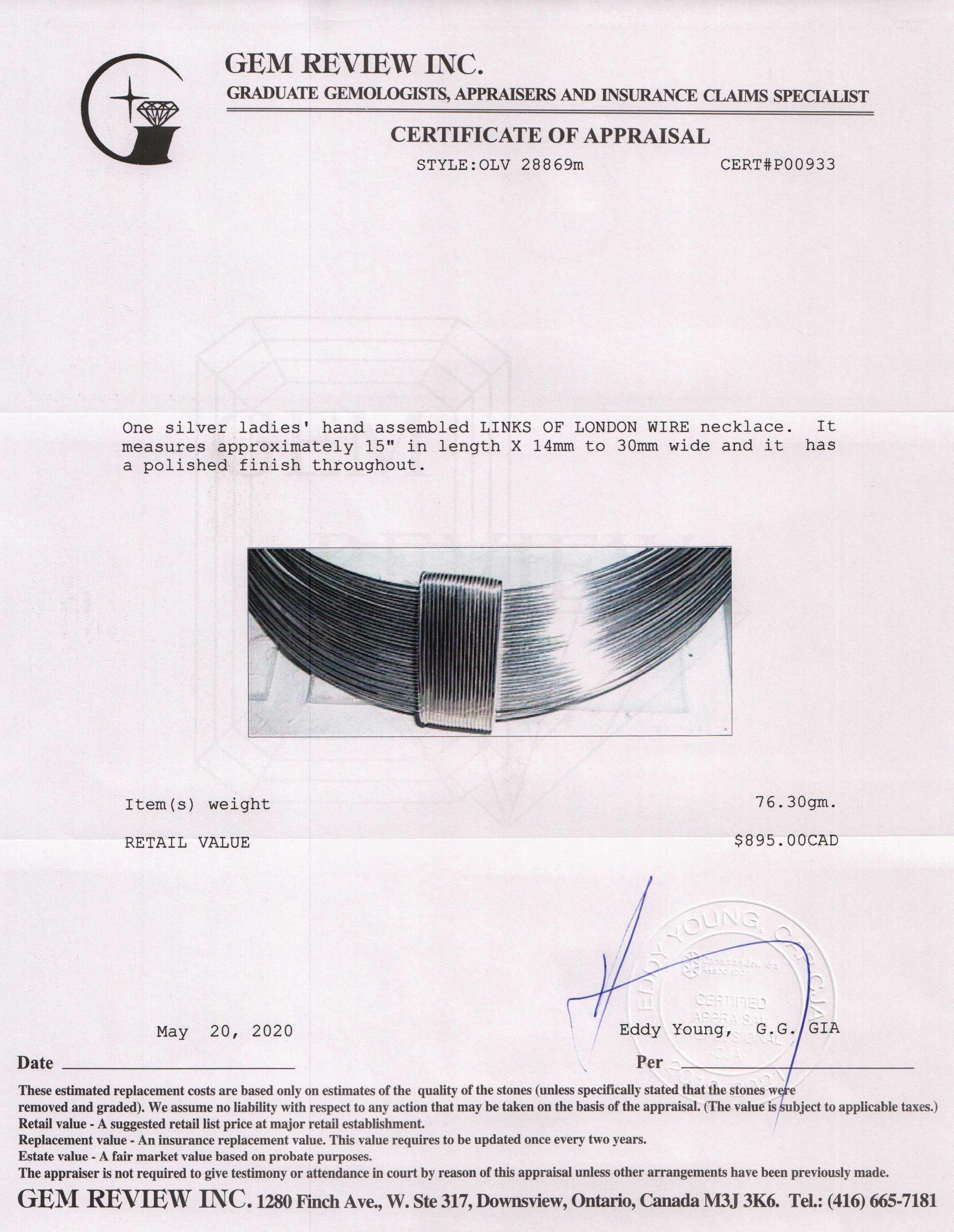 Links of London Wire Necklace