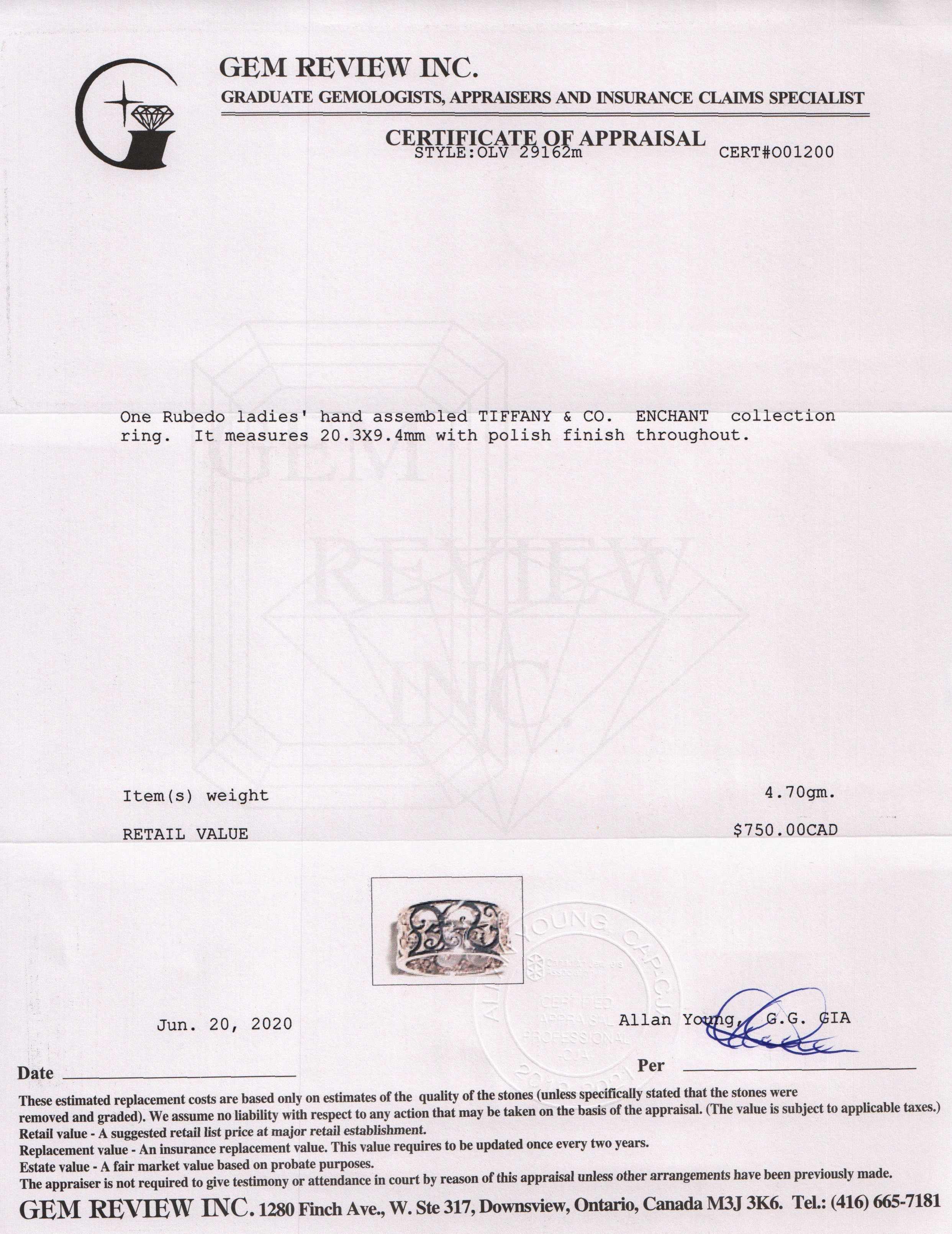 Tiffany & Co. Rubedo Enchant Wide Ring