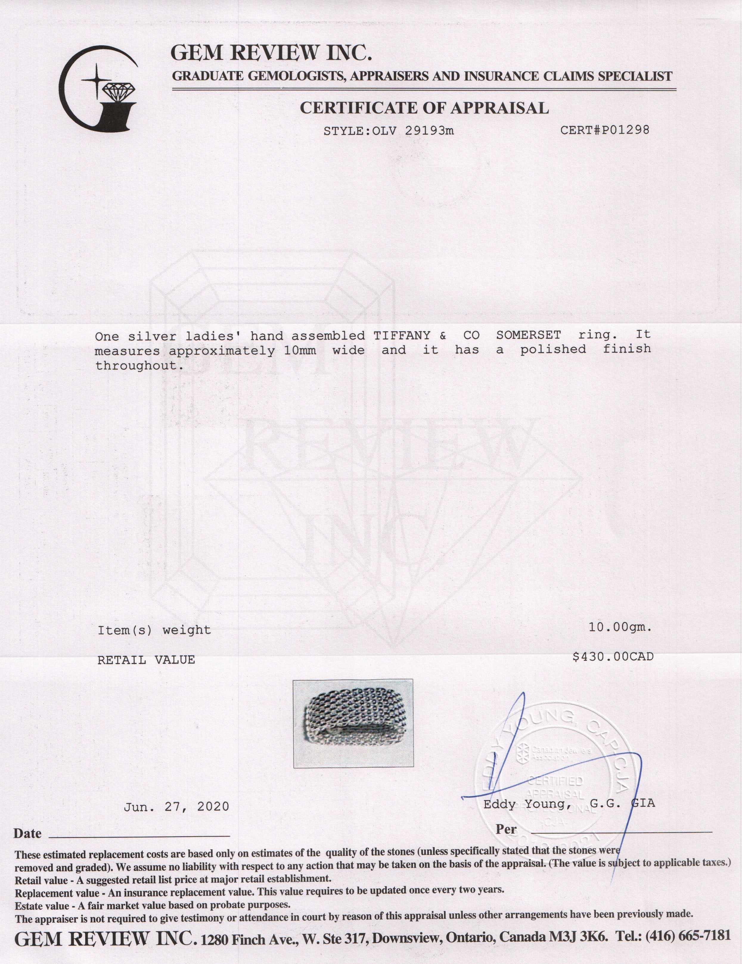 Tiffany & Co. Somerset Ring