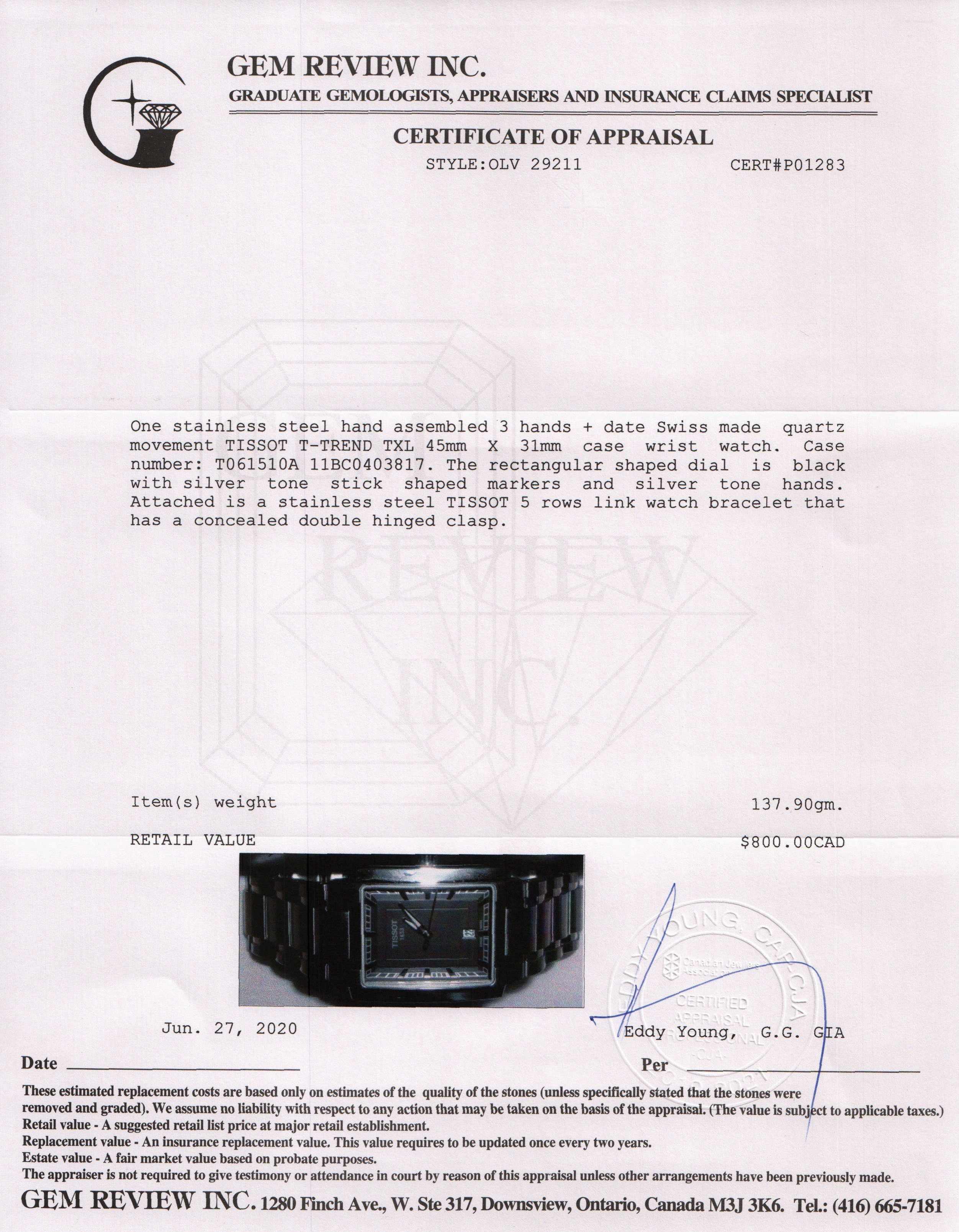 Tissot T-Trend TXL Watch w/ Box