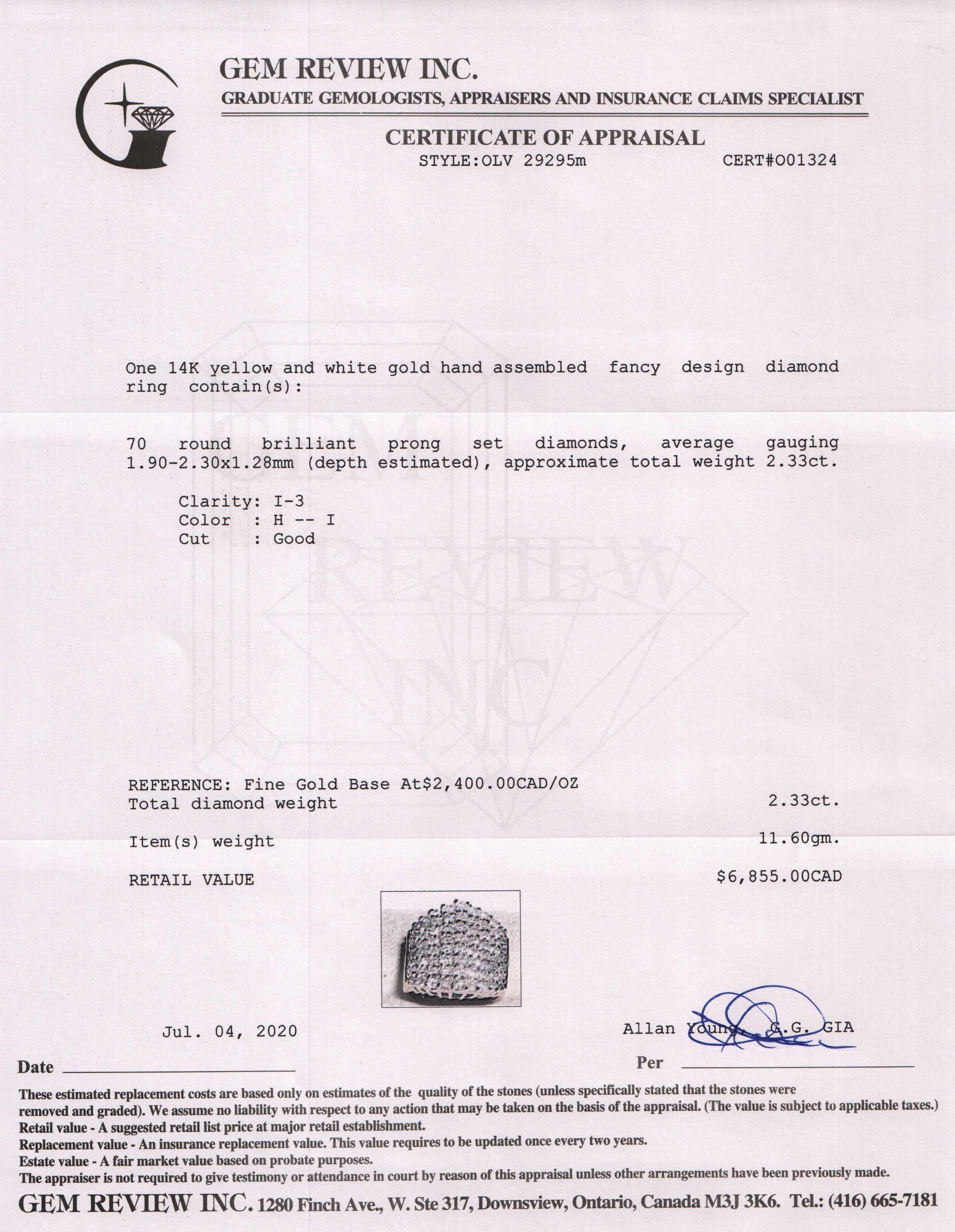 Diamond Cluster Ring