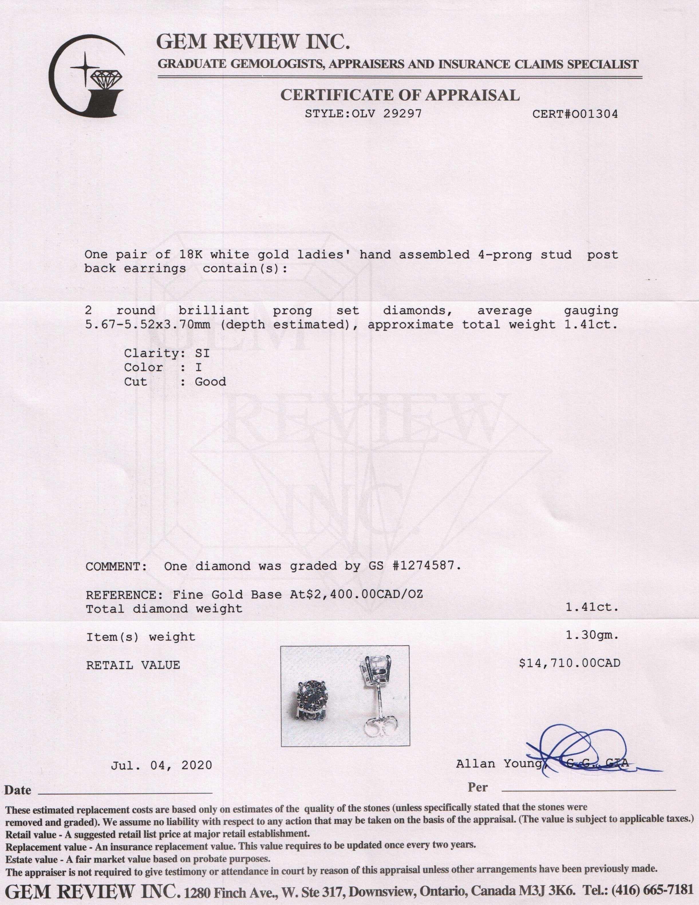 Diamond Stud Earrings