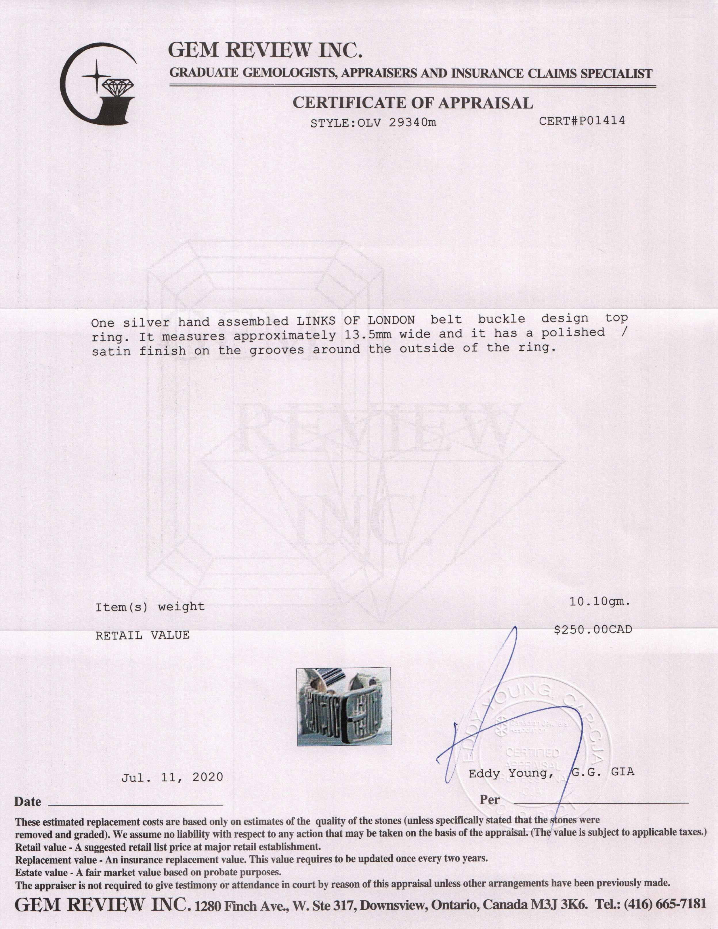 Links of London Buckle Ring