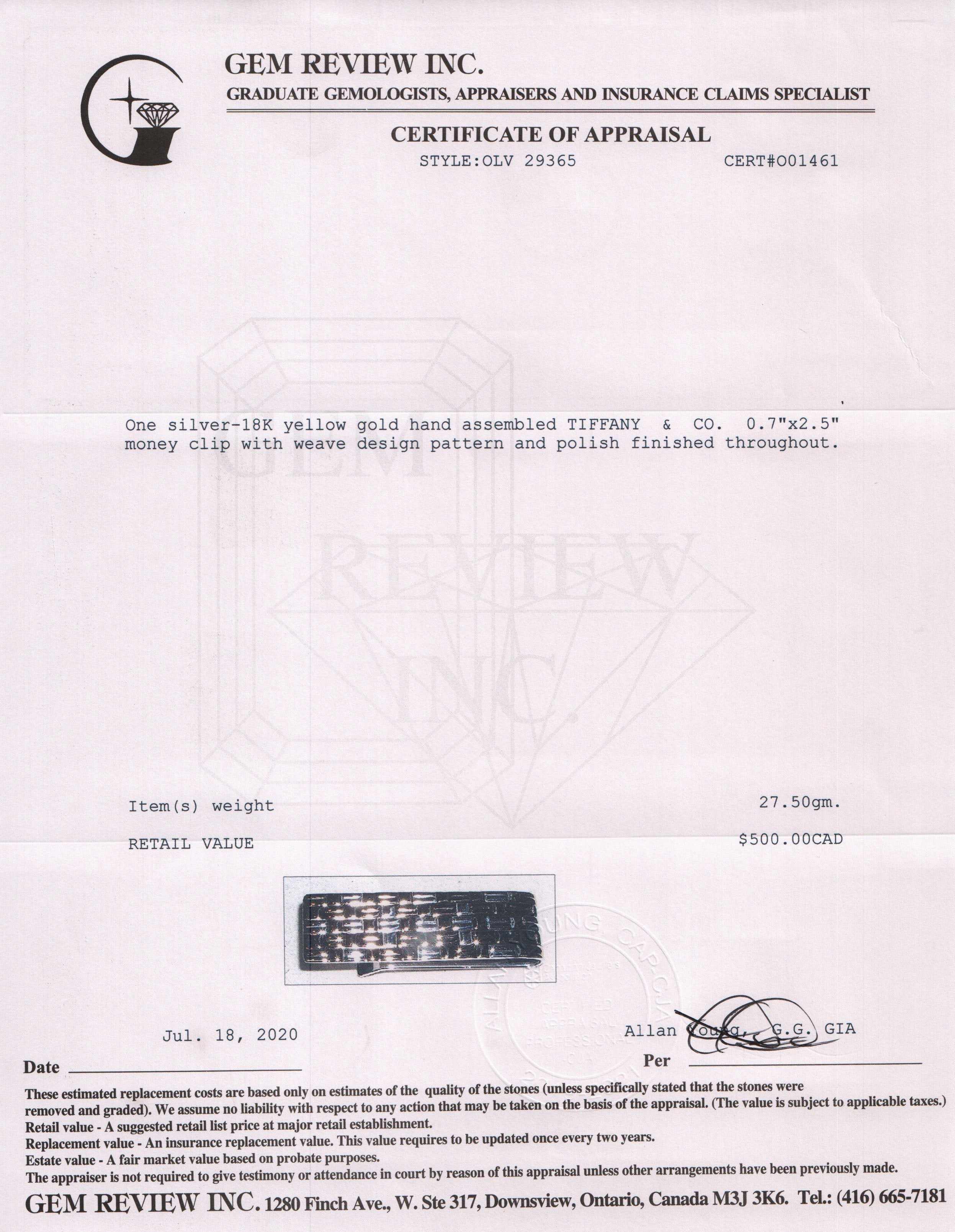 Tiffany & Co. Two-Tone Money Clip