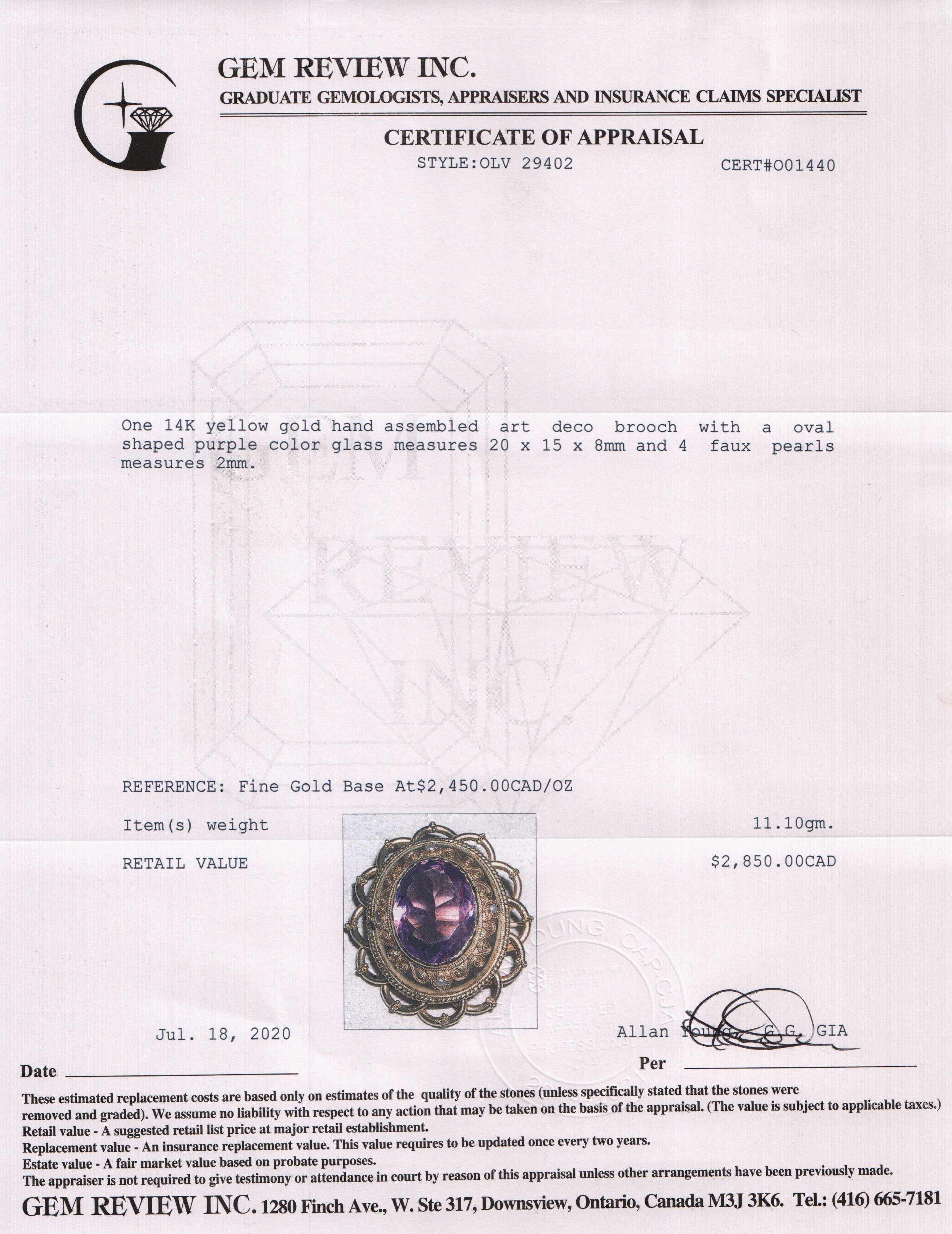 Antique Art Deco Brooch