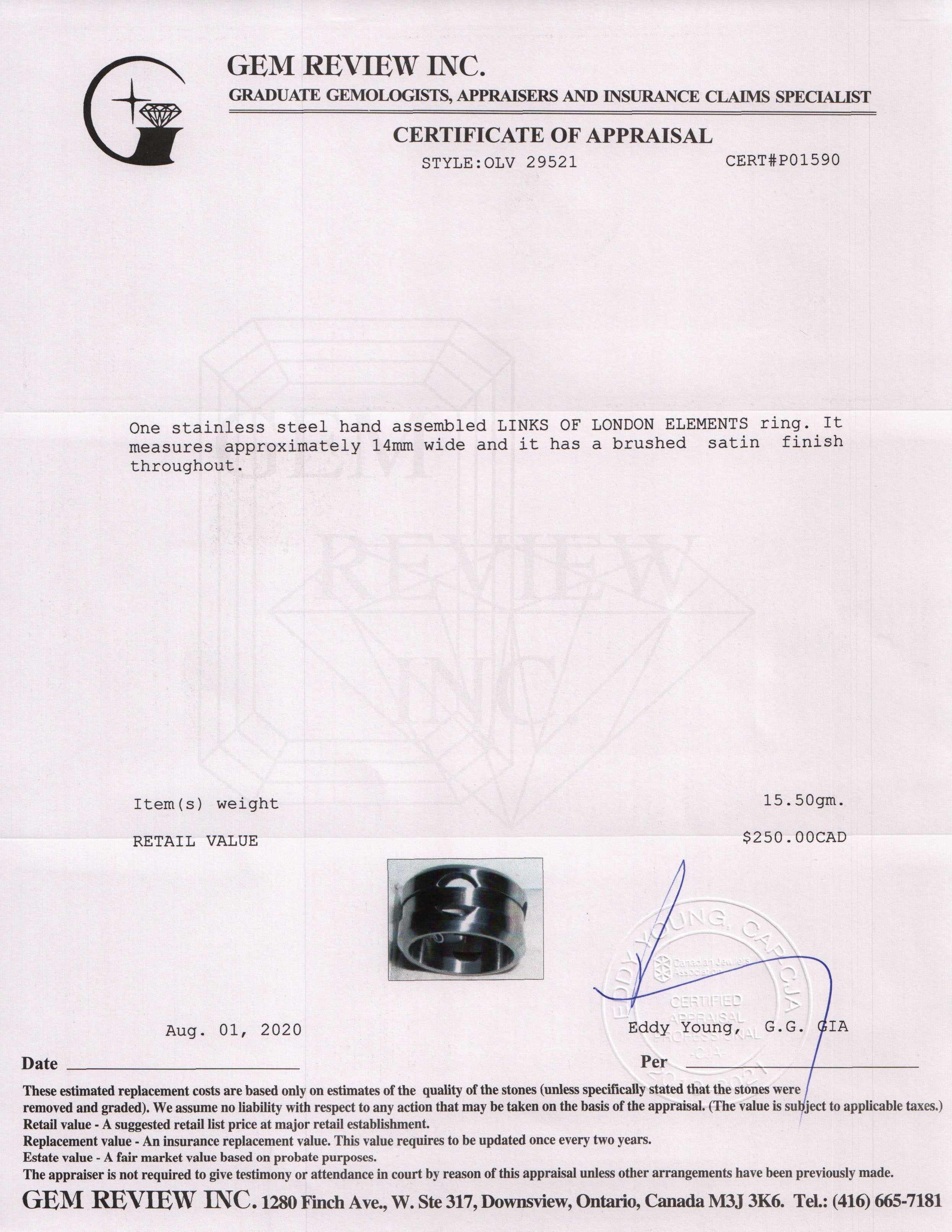 Links of London Elements Band Ring