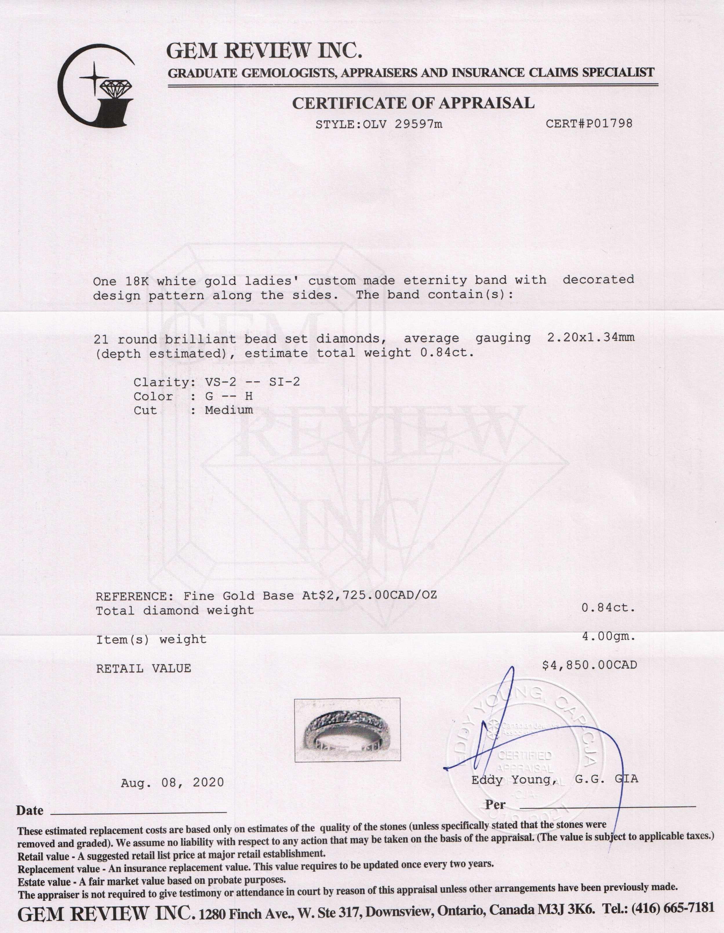 Diamond Eternity Band Ring